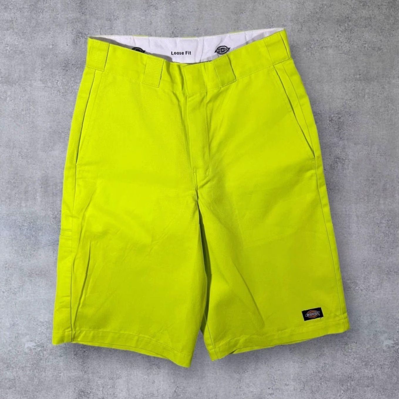Dickies Dickies "Loose Fit" Skater Workwear Fluorescent Green Yellow Shorts 28 Size US 28 / EU 44 - 2 Thumbnail