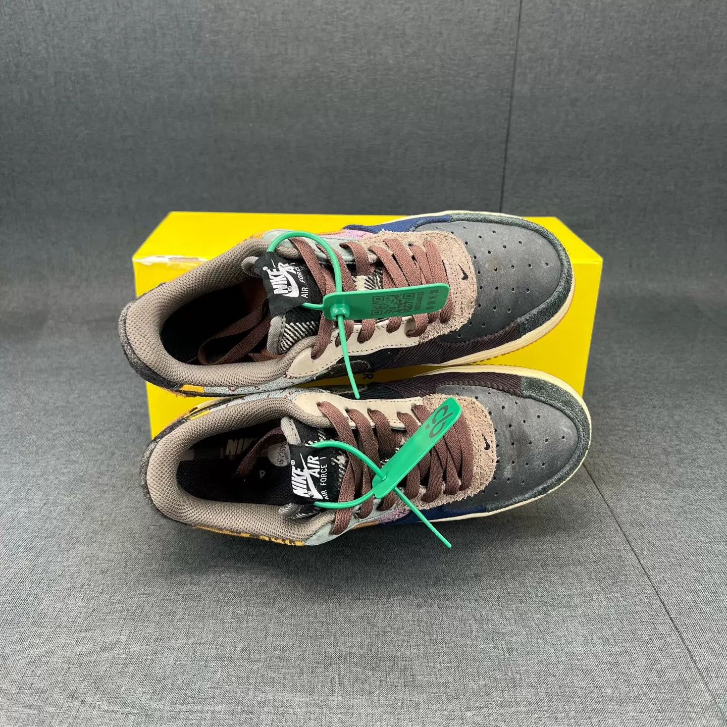 Nike AF1 TS Color Blocked Khaki Size US 6.5 / EU 39-40 - 8 Thumbnail