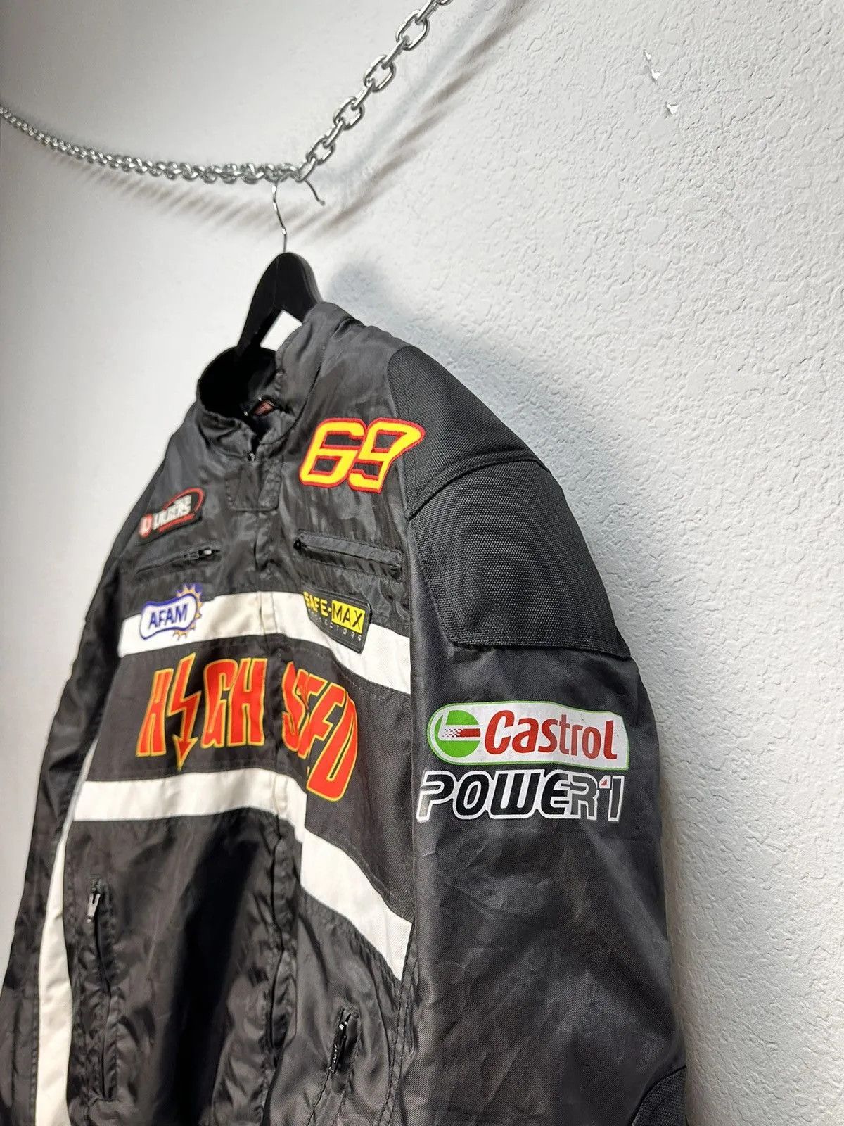 NASCAR Racing Jacket Moto Vodafone F1 Nascar Leather Red Bull Lucky Size US XXL / EU 58 / 5 - 6 Thumbnail