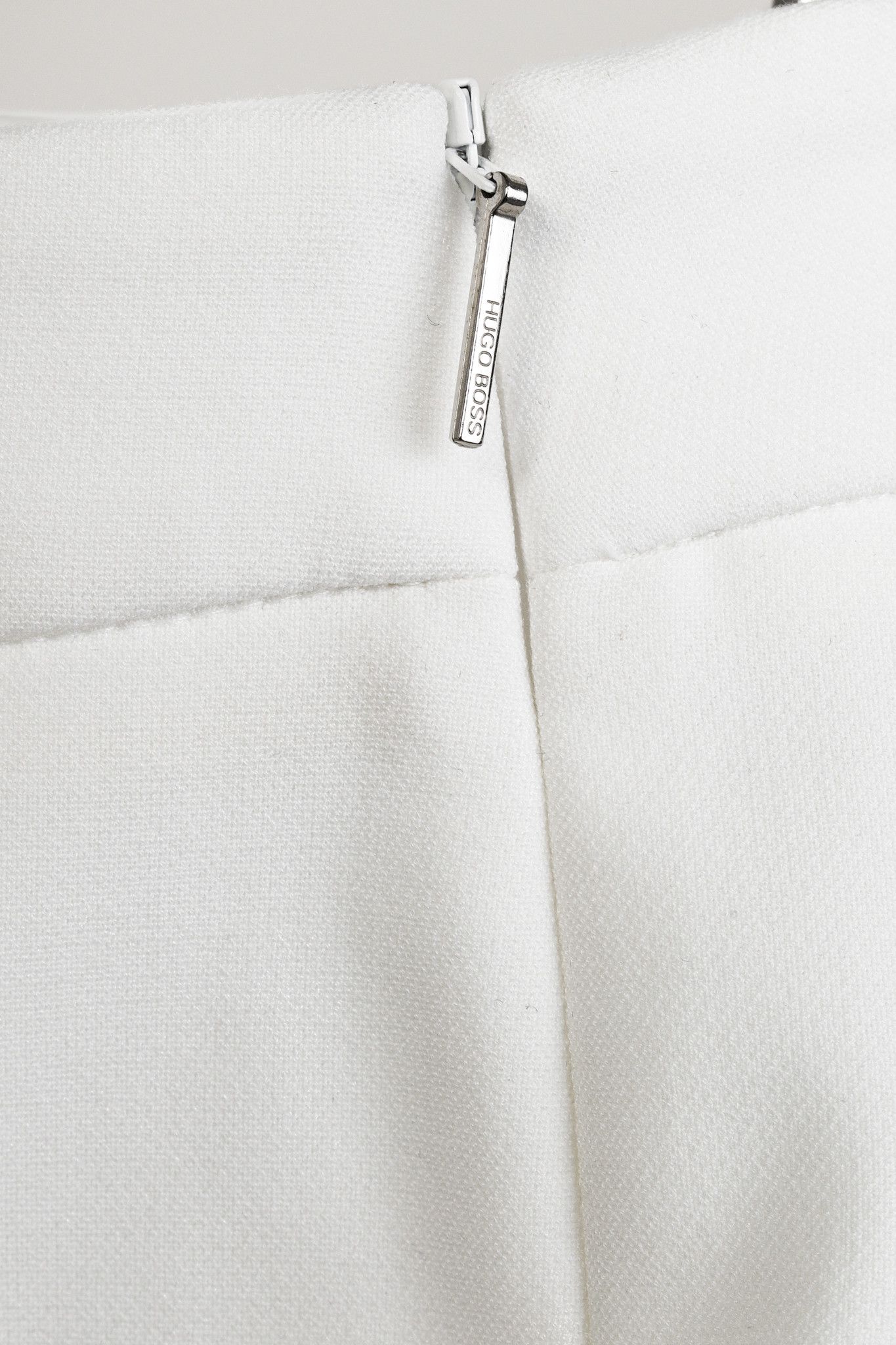 Hugo Boss Boss White Front Centre Crease Suit Trouser Pant Size 28" / US 6 / IT 42 - 7 Thumbnail