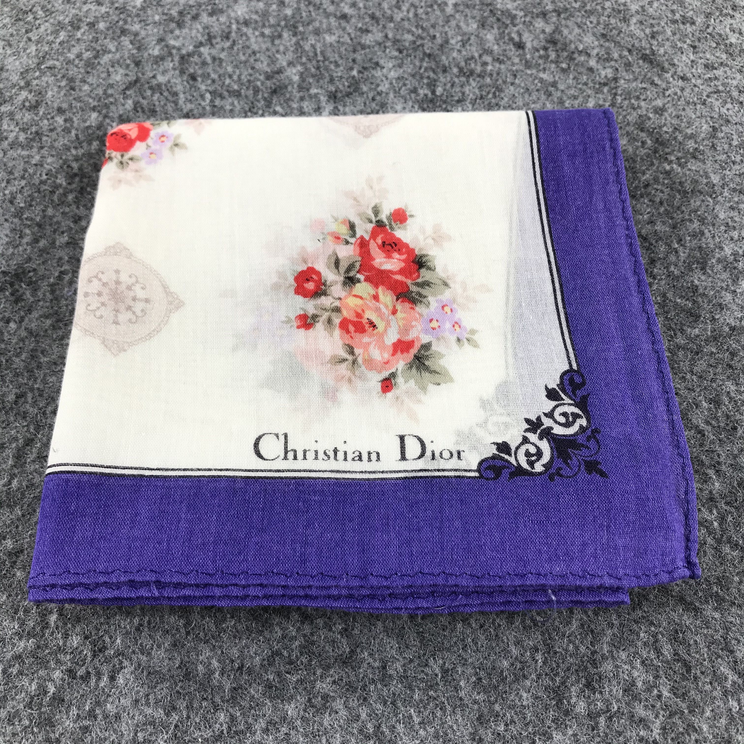 Christian Dior Monsieur Christian Dior Handkerchief Neckerchief Bandana H284 Size ONE SIZE - 8 Thumbnail