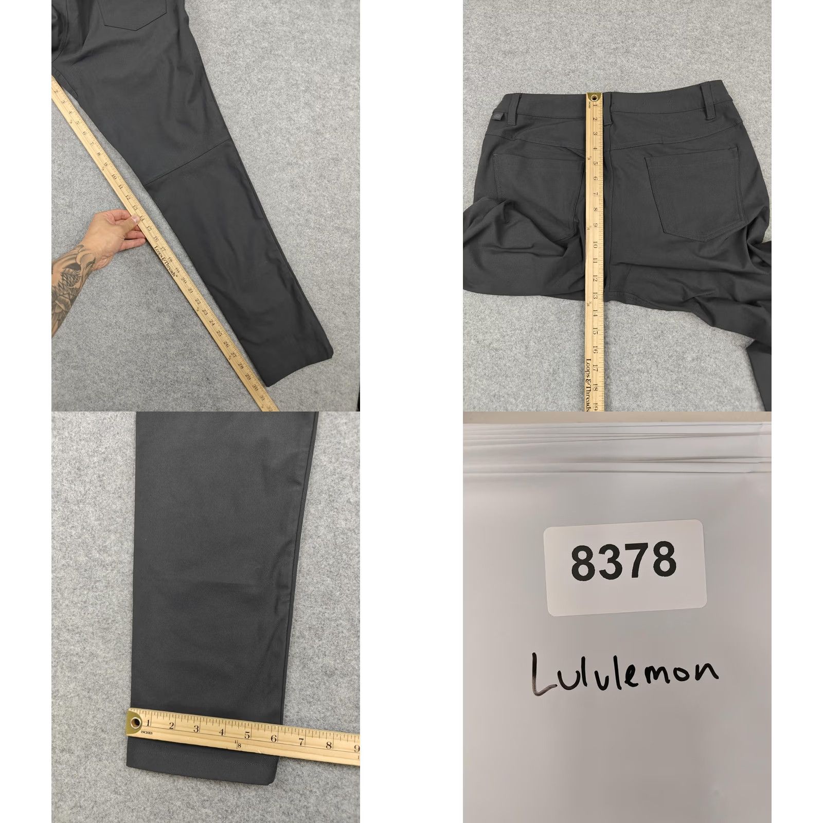 Lululemon Lululemon Pants Mens 30 Gray 5-Pocket Slim Stretch Microfiber Travel TSA LMSAD9S Size US 30 / EU 46 - 8 Thumbnail