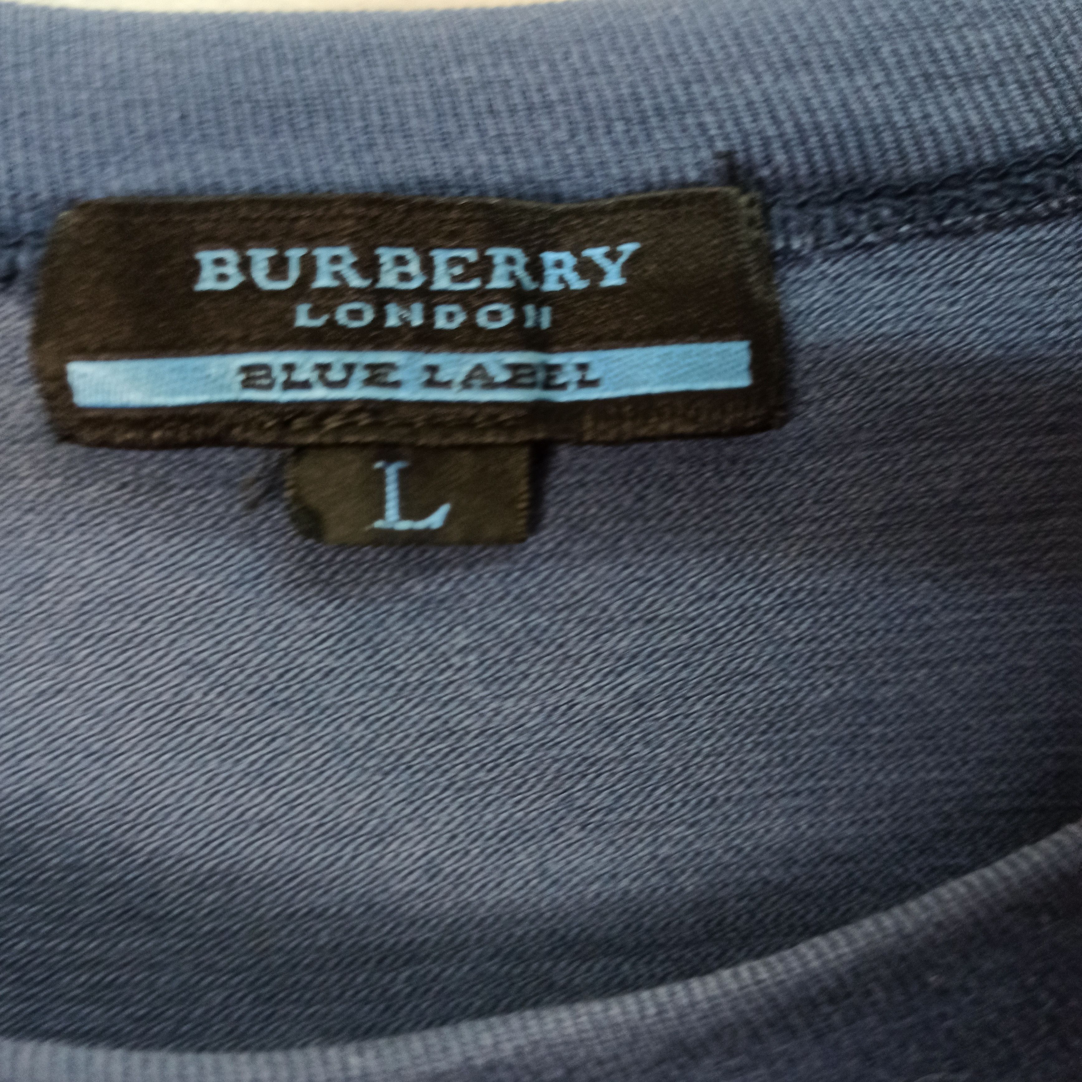 Burberry Burberry London Blue Label Canter Logo Ringer Tshirt Size US L / EU 52-54 / 3 - 4 Thumbnail