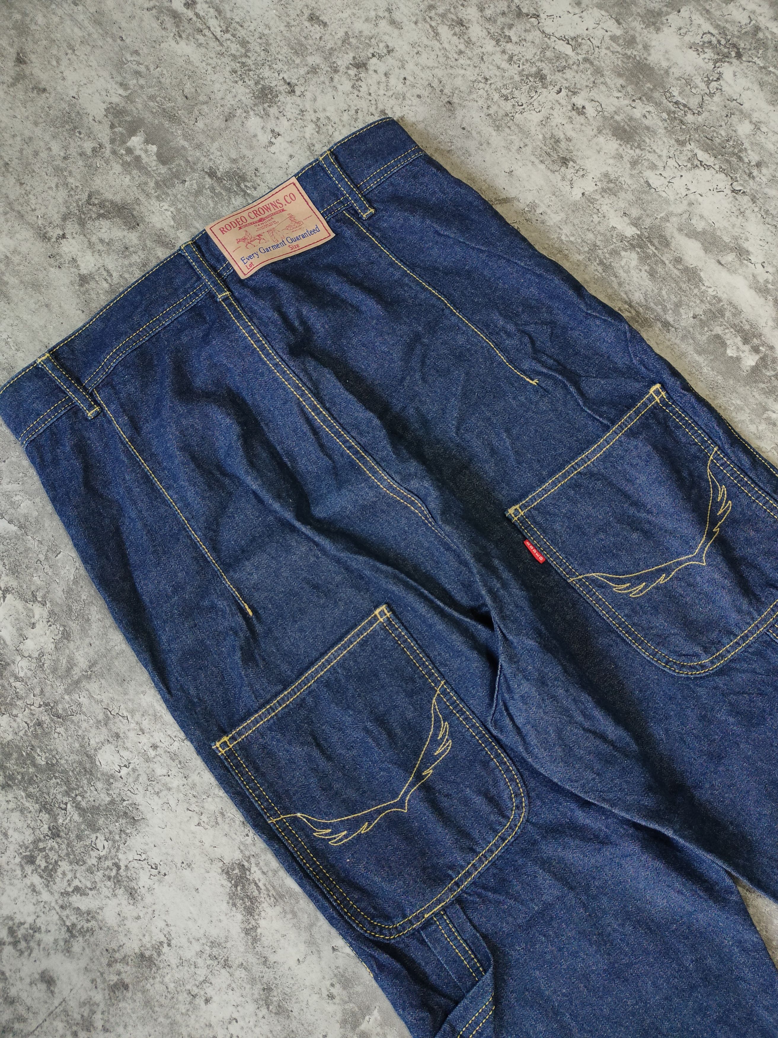 Hysteric Glamour × Japanese Brand × Kapital Rodeo Crowns Japan Bagy Carpenter Pans Size US 31 - 4 Thumbnail