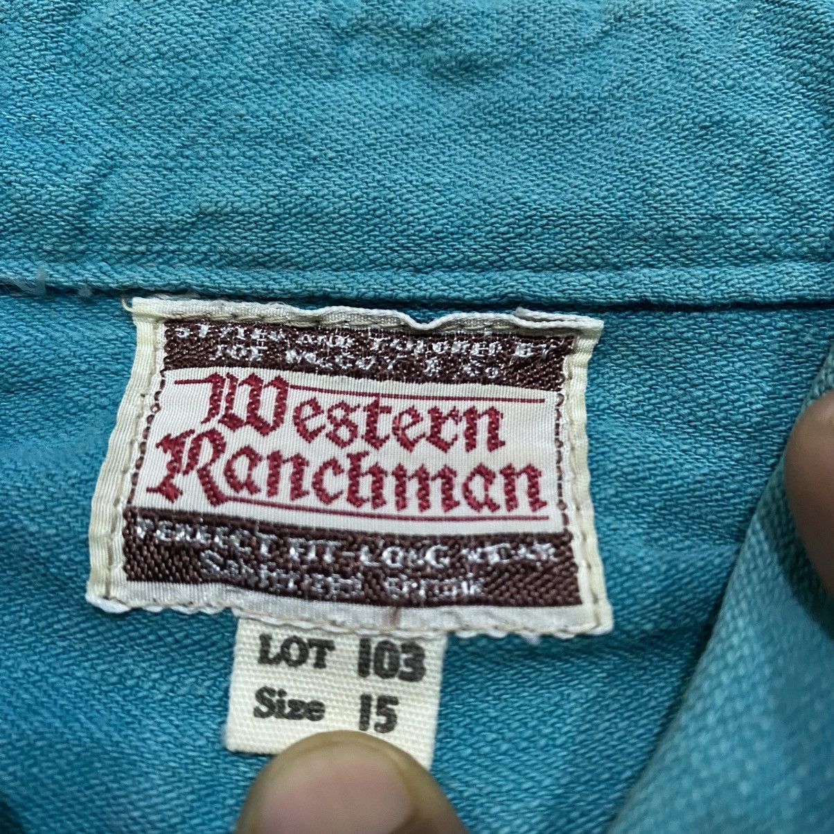 The Real McCoy's ‼️LAST DROP‼️Vintage Joe McCoy Western Pocket Selvedge Shirt Size US M / EU 48-50 / 2 - 13 Thumbnail