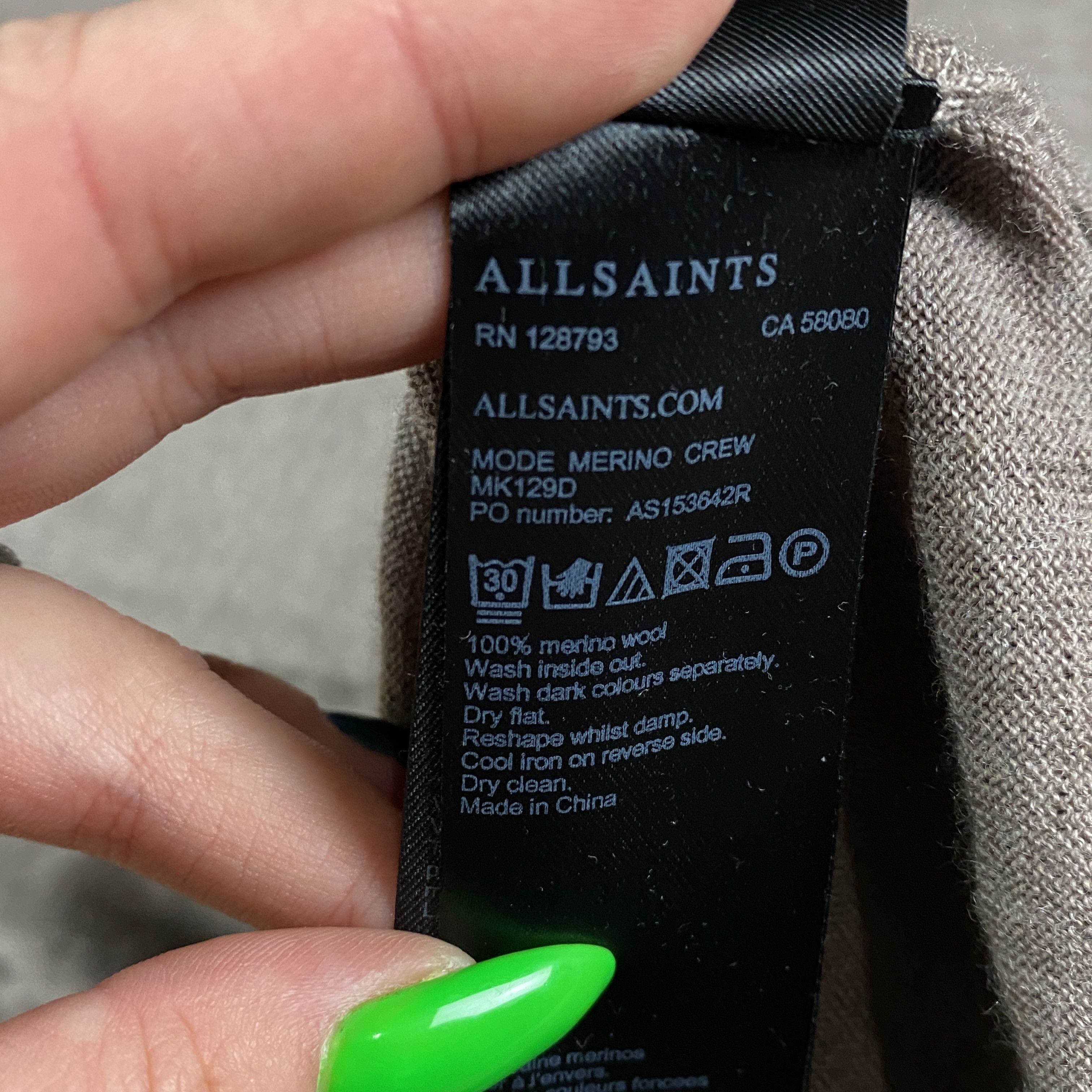 Allsaints Men’s Sweater Allsaints Size L Size US L / EU 52-54 / 3 - 6 Thumbnail