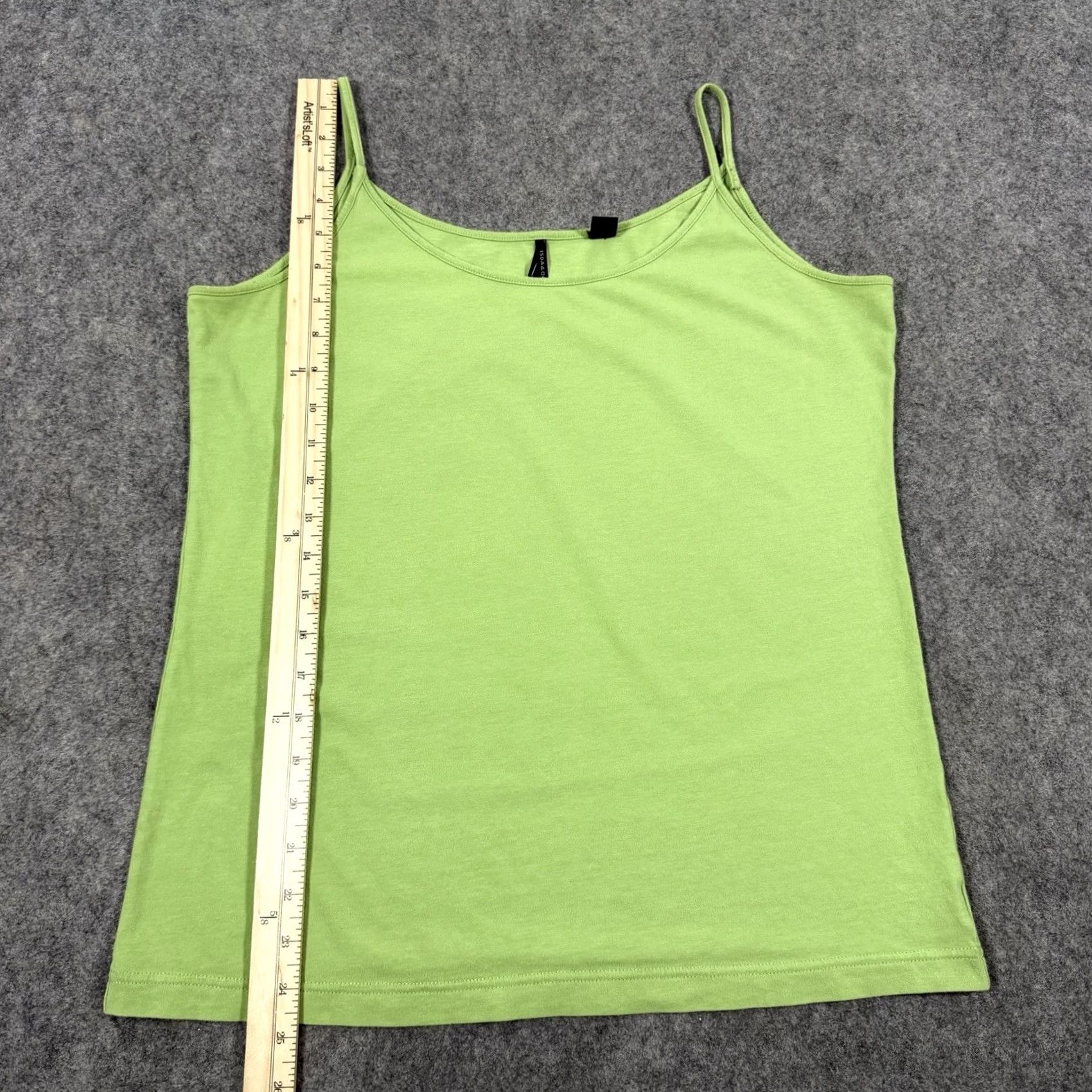 CO Isda & Co Tank Top Camisole Women's Size Large Neon Green Casual Sleeveless Size L / US 10 / IT 46 - 6 Thumbnail
