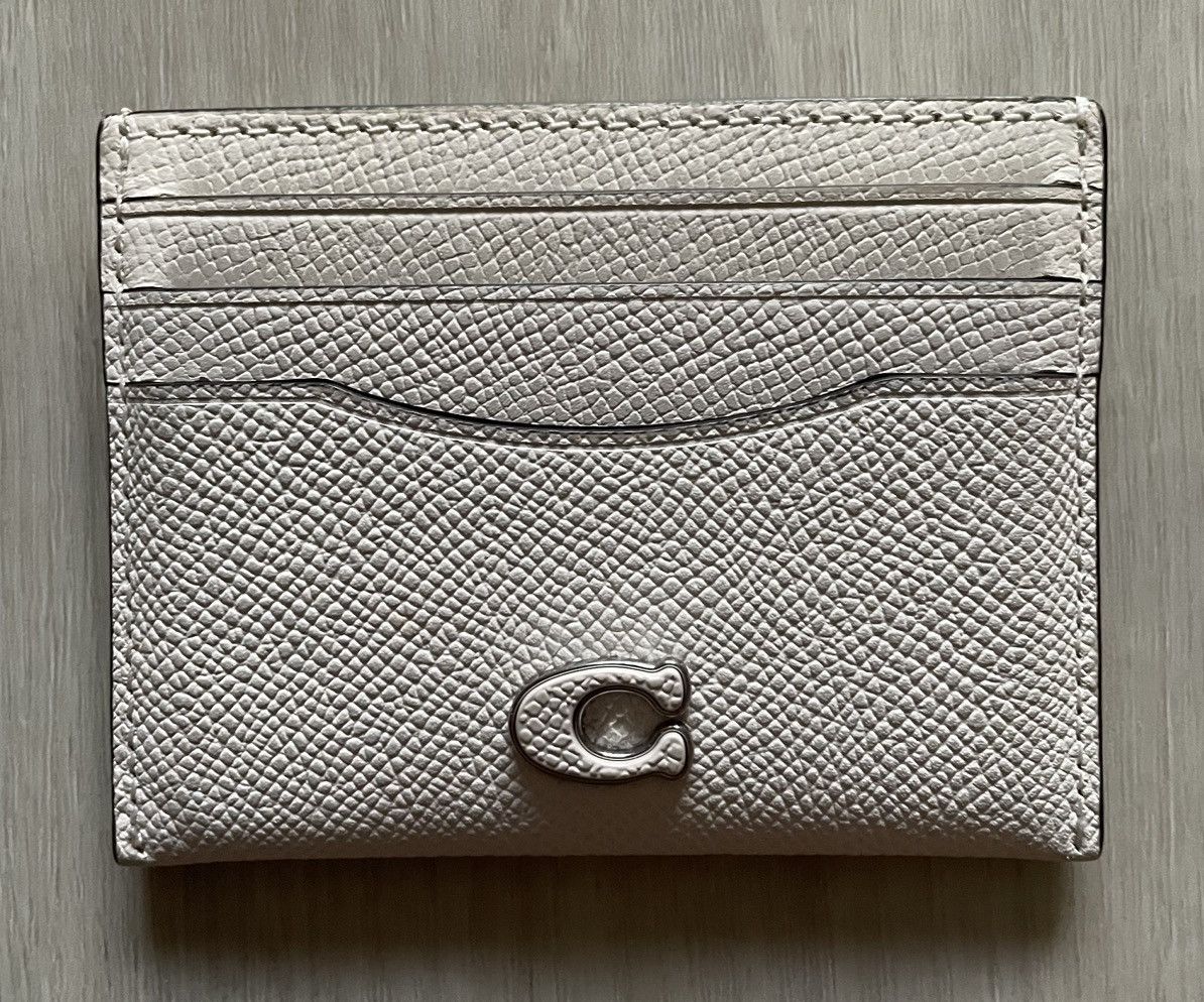 Coach COACH Slim Flat Card Case Pebble Leather Sculpted C Size ONE SIZE - 1 Thumbnail