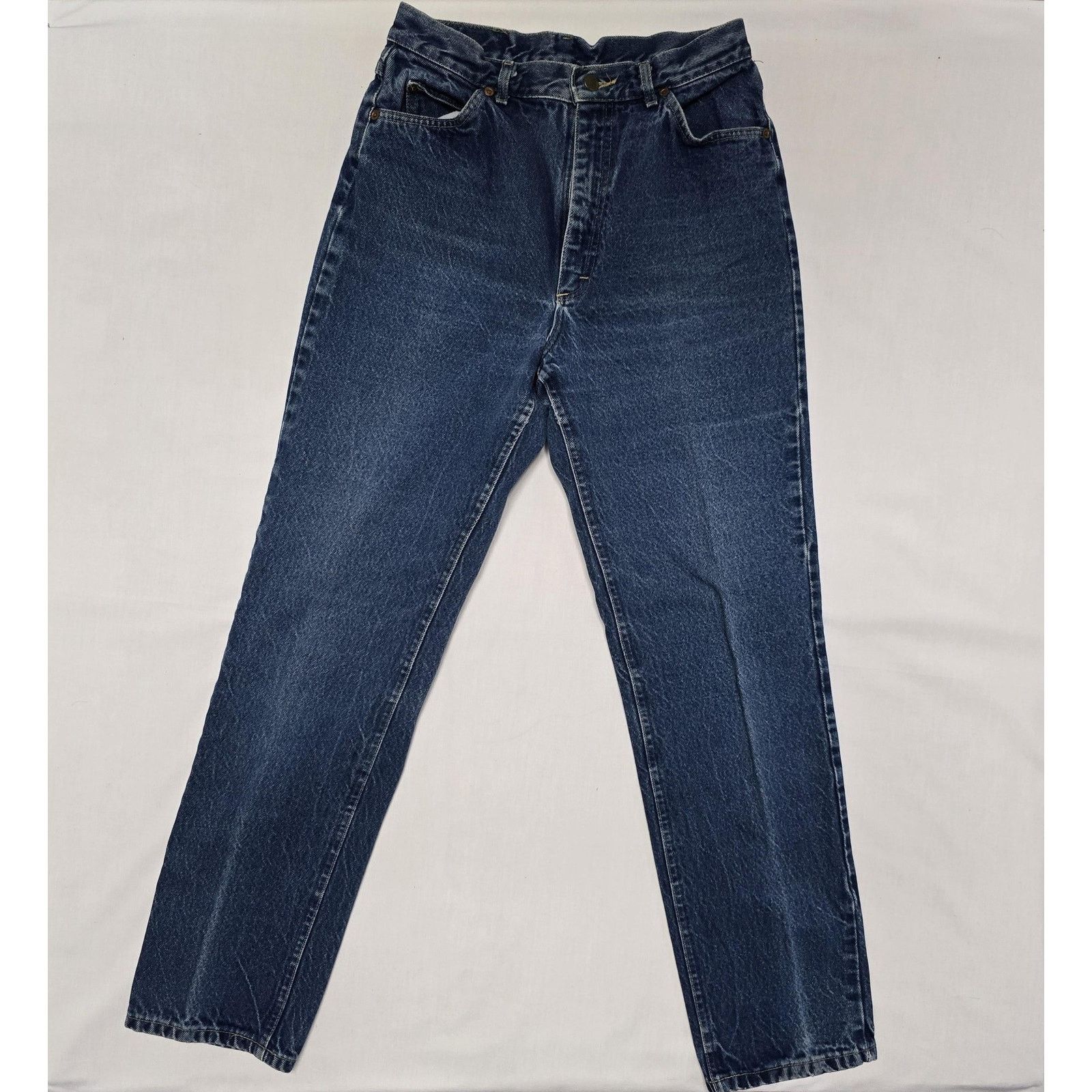 Lee Vintage Lee Jeans Womens 13 M Blue Denim Straight Leg 90s Size 34" / US 12 / IT 48 - 5 Thumbnail