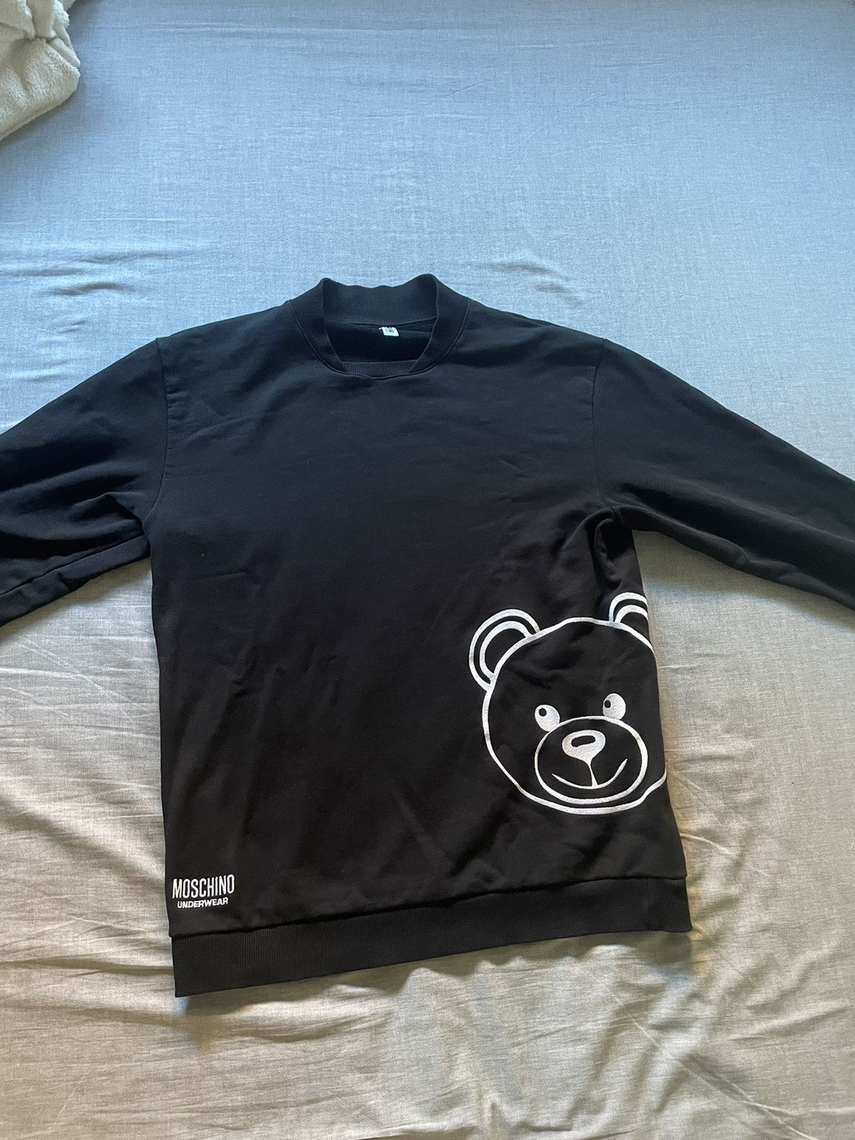 Black Moschino Sweatshirt Sweatshirts Hoodies