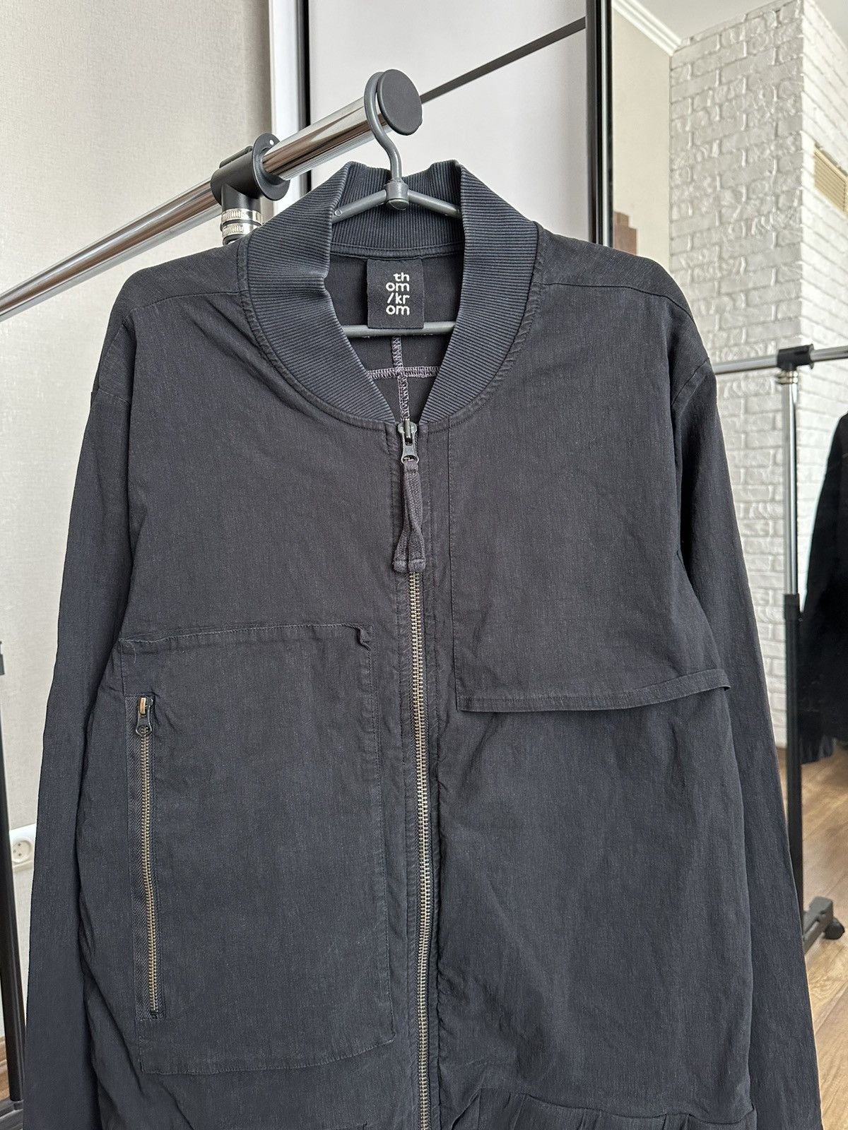 Thom Krom Thom Krom Nylon Pockets Jacket Bomber Size US L / EU 52-54 / 3 - 5 Thumbnail
