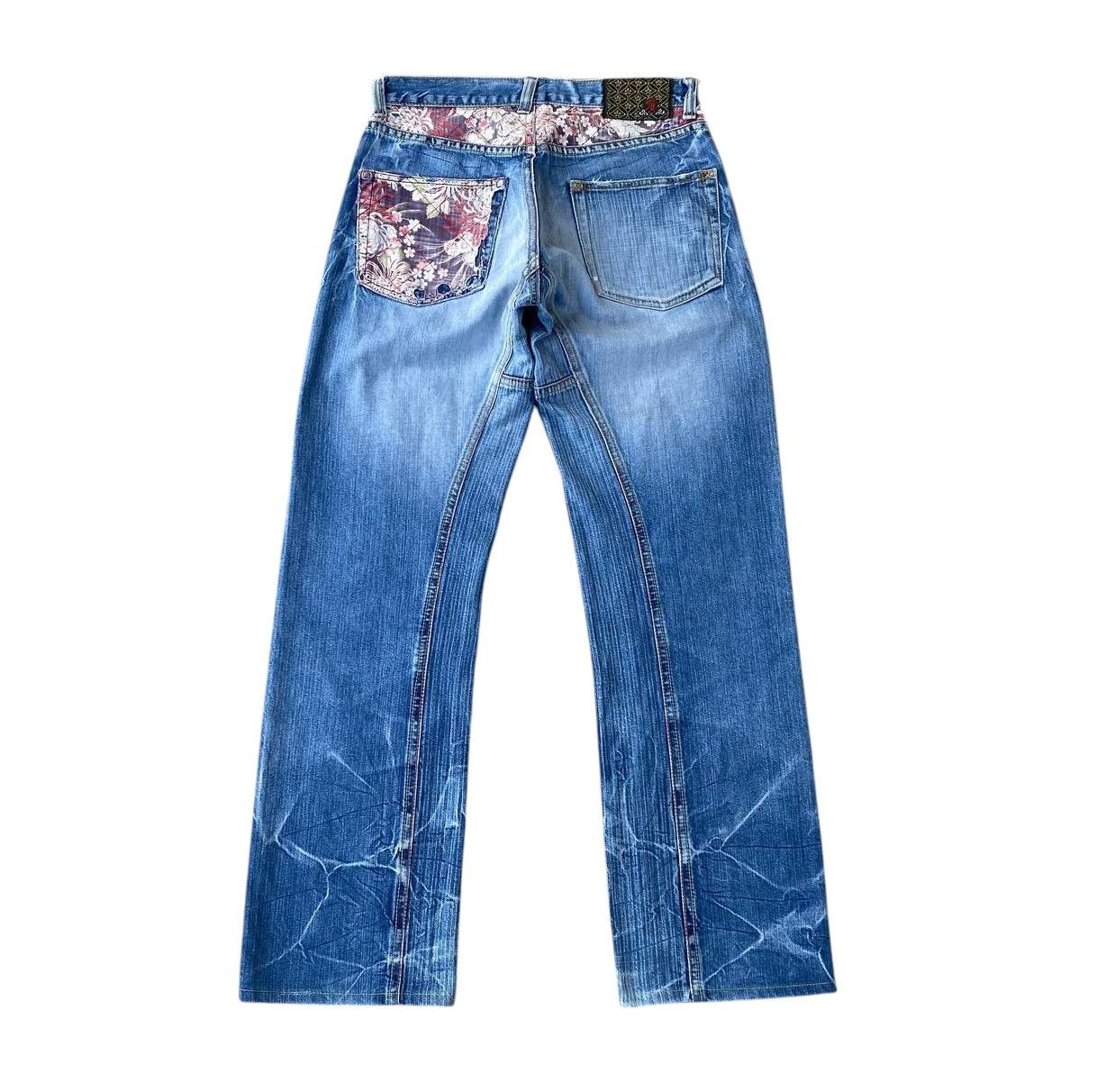 Eternal W29 EXTERNAL JAPAN DISTRESSED THUNDERSTORM MARK FADED BLUE Size US 30 / EU 46 - 9 Thumbnail