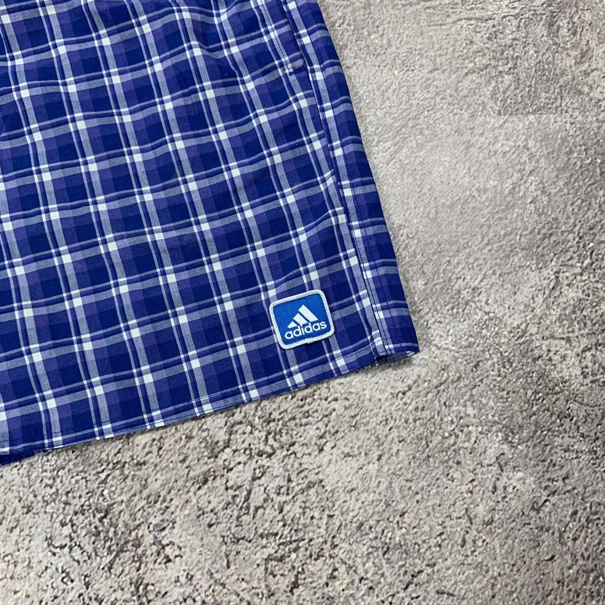 Vintage Vintage Y2K Adidas Checkered Shorts Streetwear Blue Slim 36 Size US 36 / EU 52 - 3 Thumbnail
