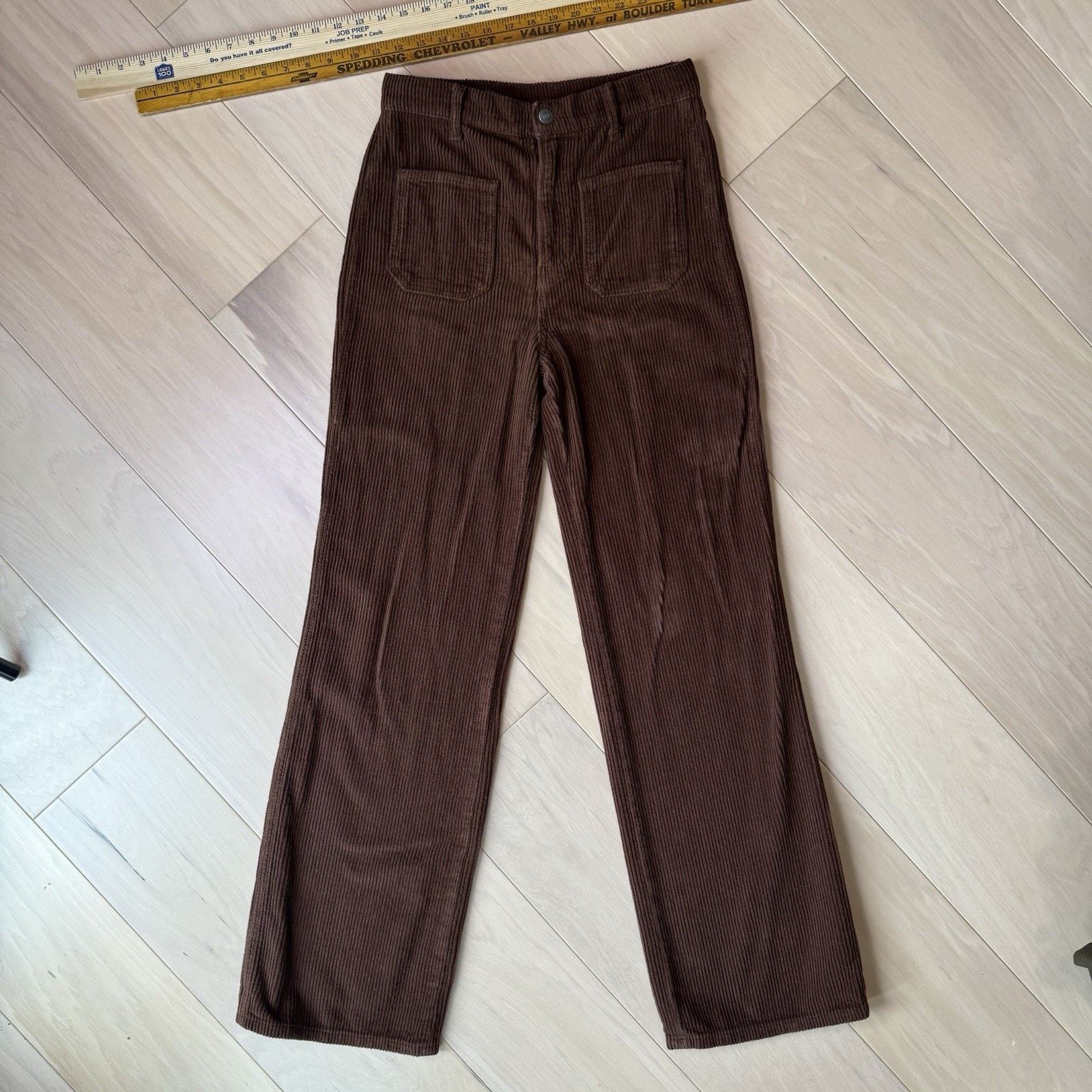Reformation Reformation Alyssa High Rise Wide Leg Corduroy Pants Size 27" / US 4 / IT 40 - 2 Thumbnail