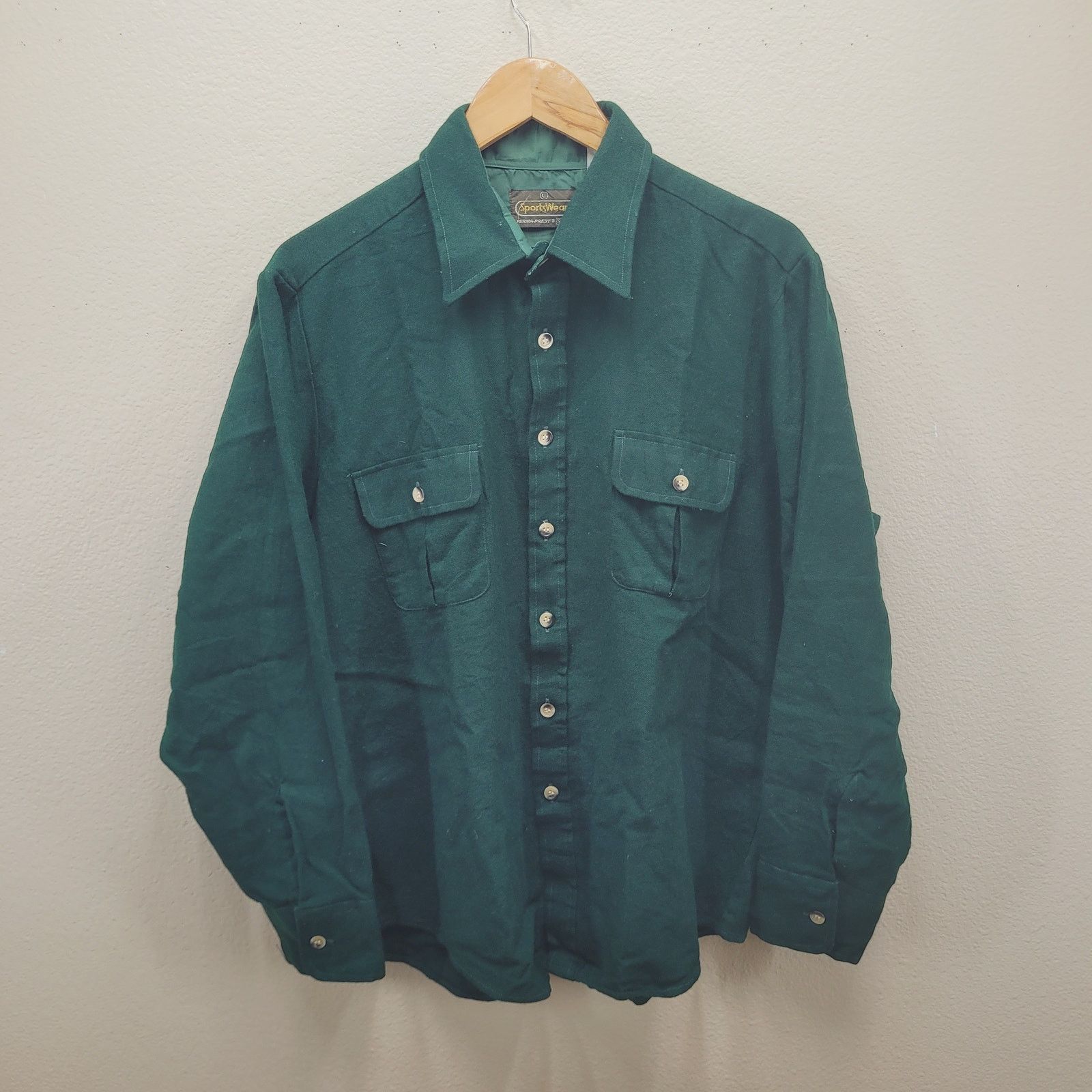 Sears VTG 80s Sears Sportswear Shirt Large Oversized Baggy Acrylic Size US L / EU 52-54 / 3 - 1 Thumbnail