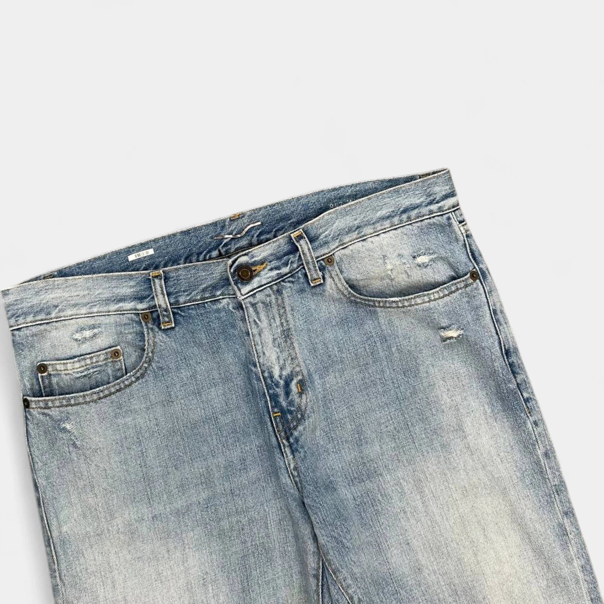 Saint Laurent Paris Saint Laurent D02 Blue Skinny Jeans Size US 32 / EU 48 - 2 Thumbnail