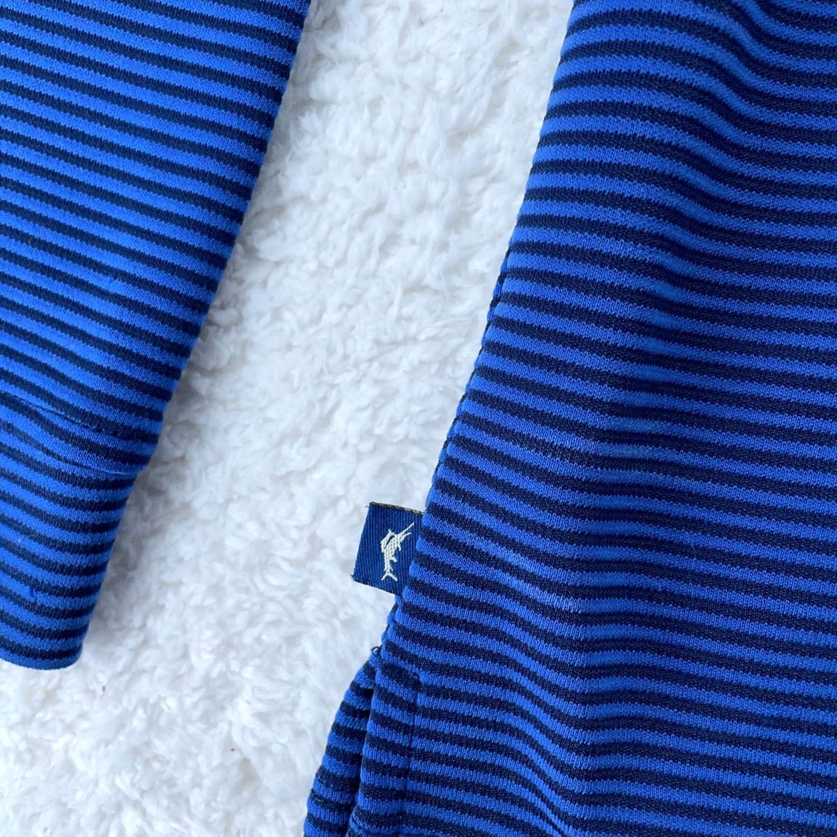 Tommy Bahama Tommy Bahama Polo Shirt Mens XL Blue Striped Long Sleeve Collared Shirt Size US XL / EU 56 / 4 - 5 Thumbnail