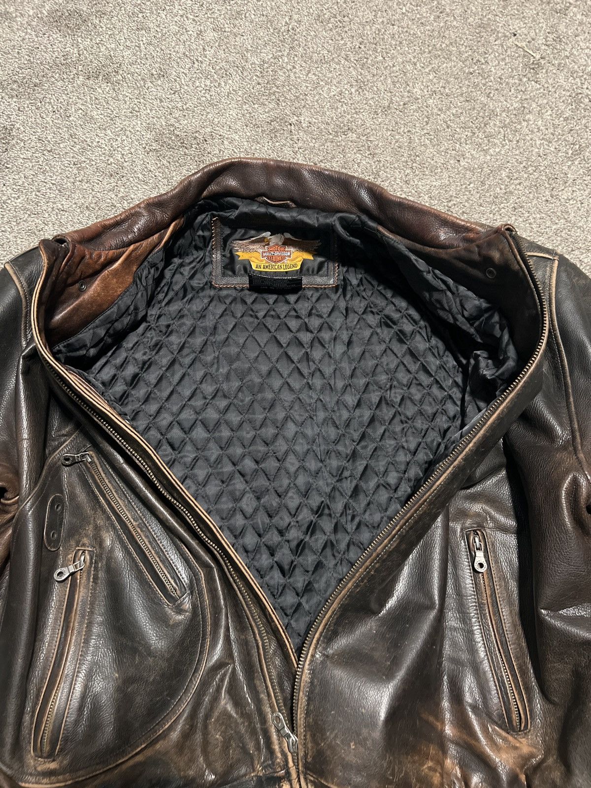 Harley Davidson Vintage Harley Davidson Leather Jacket Size XL Size US XL / EU 56 / 4 - 8 Thumbnail