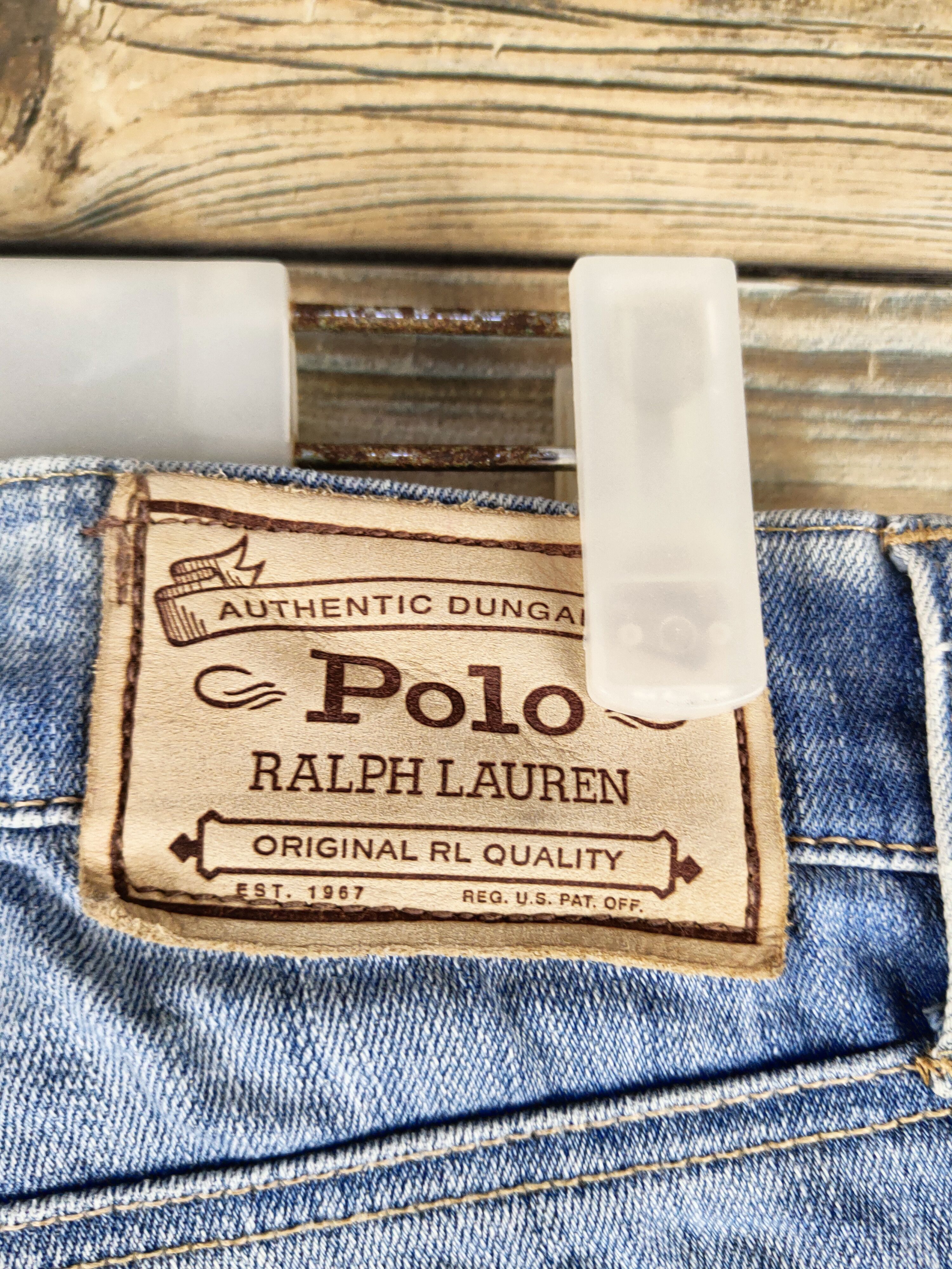 Polo Ralph Lauren Polo Ralph Lauren skinny Blue Ripped denim Jeans #46-901 Size US 31 - 12 Thumbnail