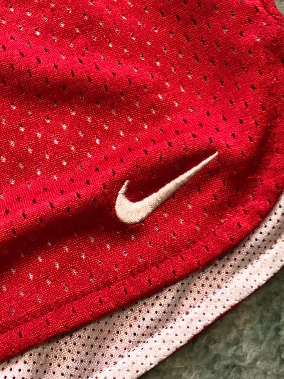 Nike Vintage shorts Nike logo crazy Y2K red streetwear Size US 32 / EU 48 - 5 Thumbnail