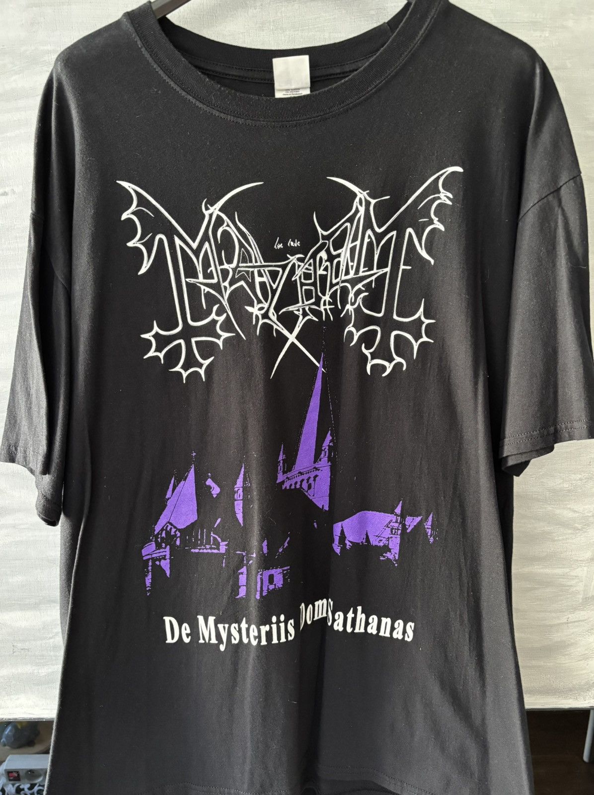 Band Tees Mayhem De Mysteriis 2010 Official Black Metal Vintage Tee XL Size US XL / EU 56 / 4 - 1 Thumbnail