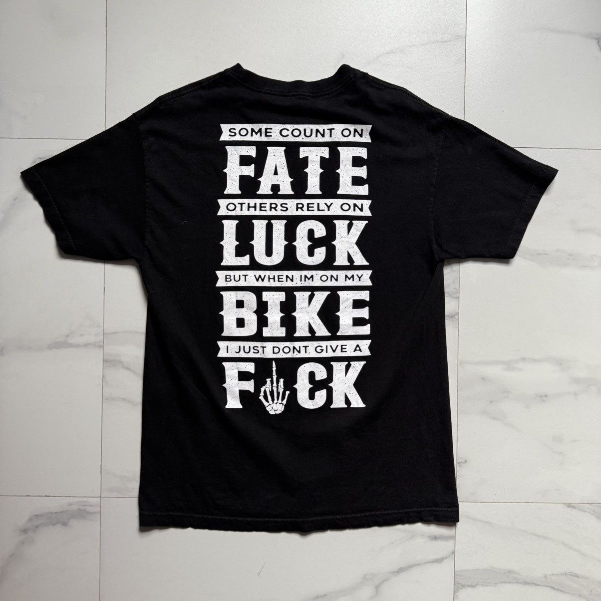 West Coast Choppers Vintage Hostility Fate/Luck/Bike/Fuck Tee Size US L / EU 52-54 / 3 - 3 Thumbnail