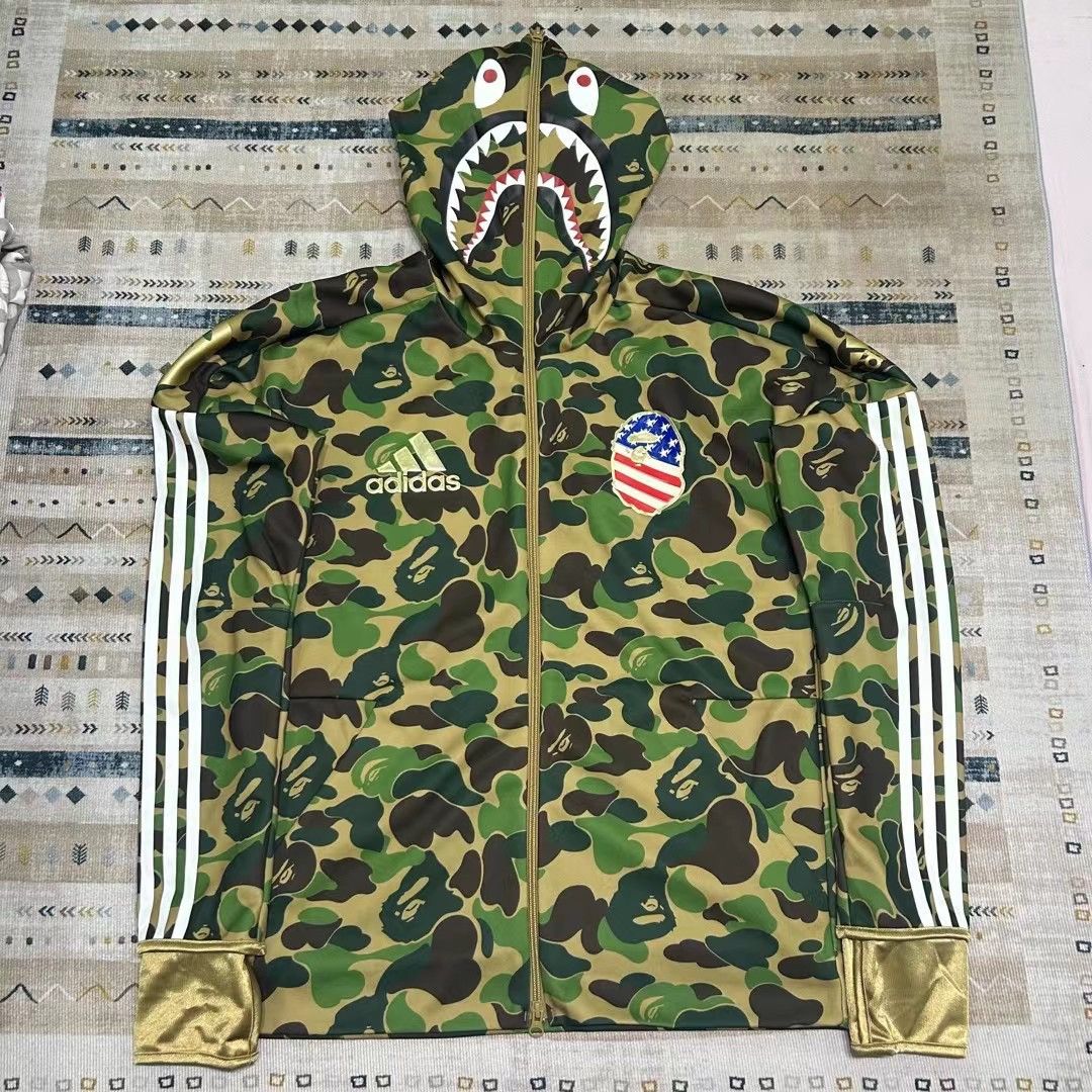 Bape BAPE ADIDAS SHARK FULL ZIP HOODIE Size US M / EU 48-50 / 2 - 1 Thumbnail