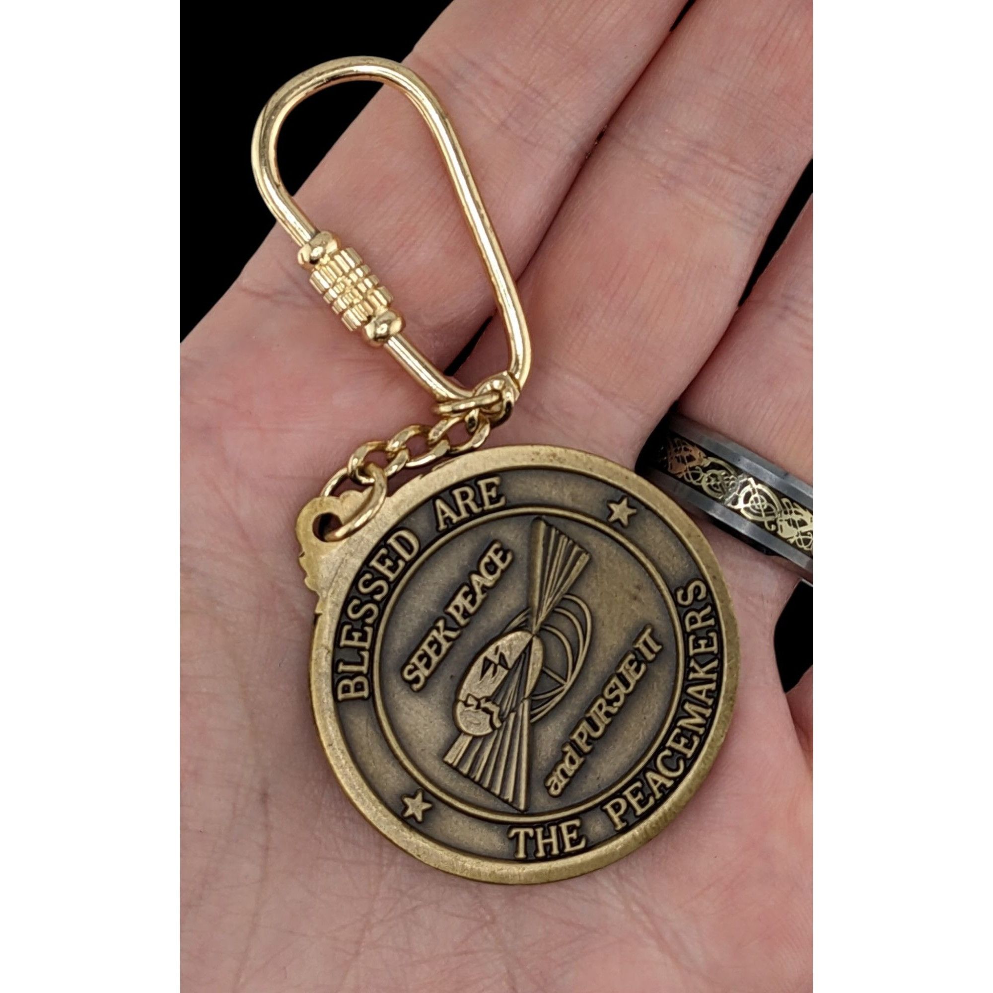 Other US Air Force Chaplain Service Keychain With Bronze Medallion Size ONE SIZE - 3 Thumbnail