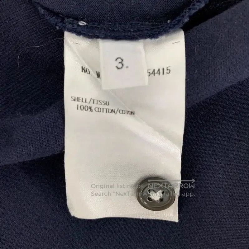 Thom Browne Thom Browne Navy Cotton Men's T-shirt . Size US L / EU 52-54 / 3 - 7 Thumbnail