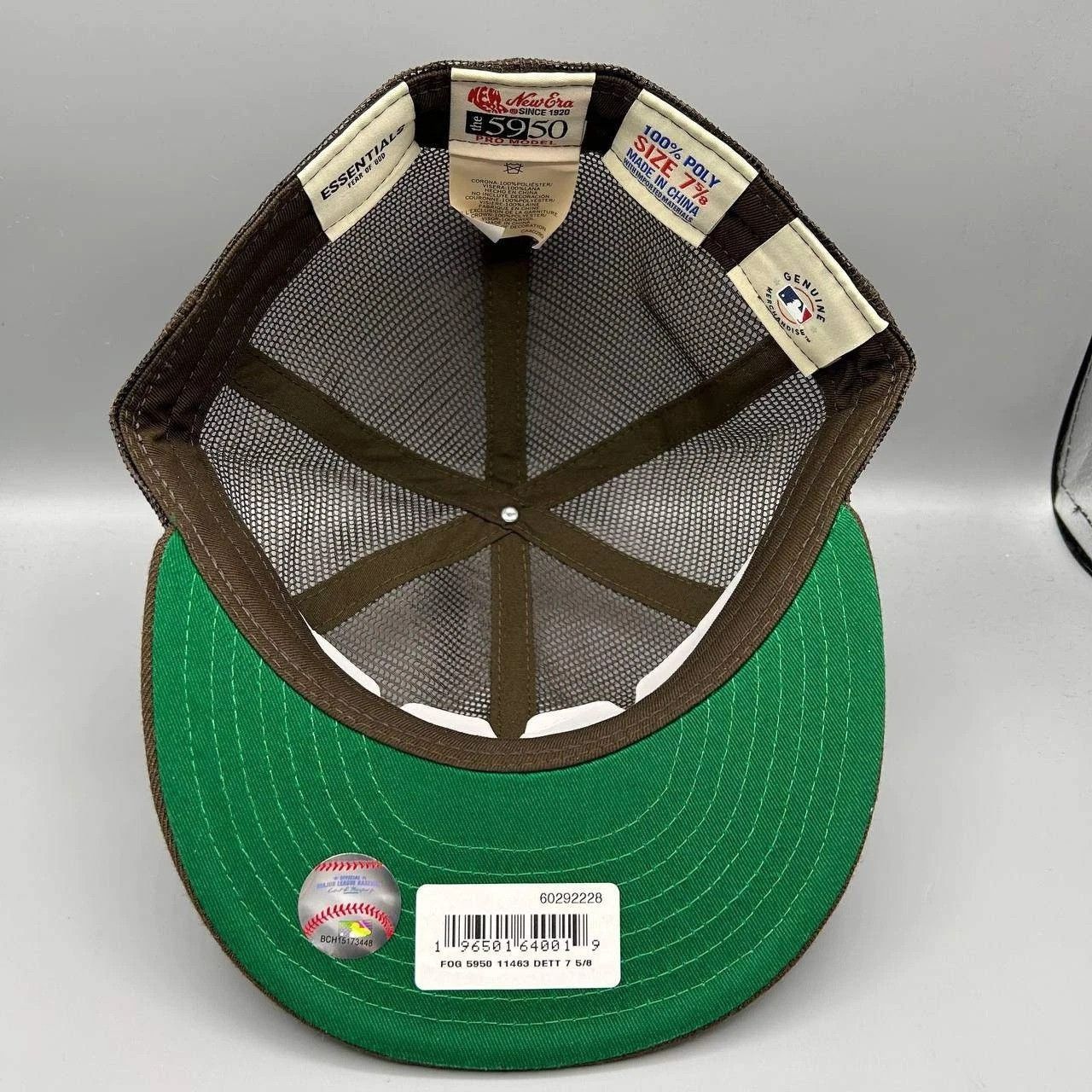 New Era Fear of God 7 5/8 59Fifty New Era Mesh Hat Fitted FOG Jordan Size ONE SIZE - 2 Thumbnail