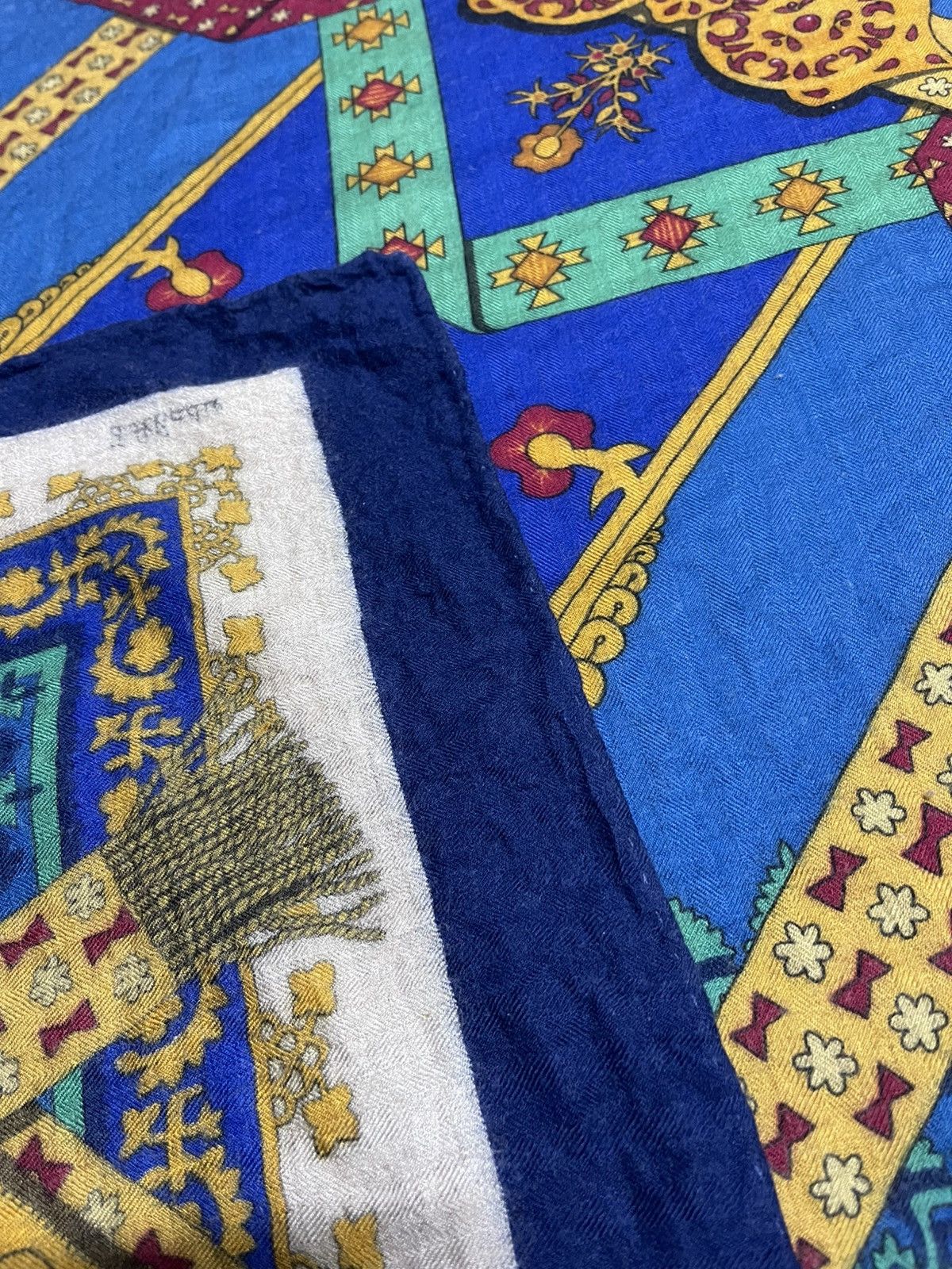 Hermes HERMÈS Vintage Silk Cashmere BRINS D'OR stole shawl Size ONE SIZE - 9 Thumbnail