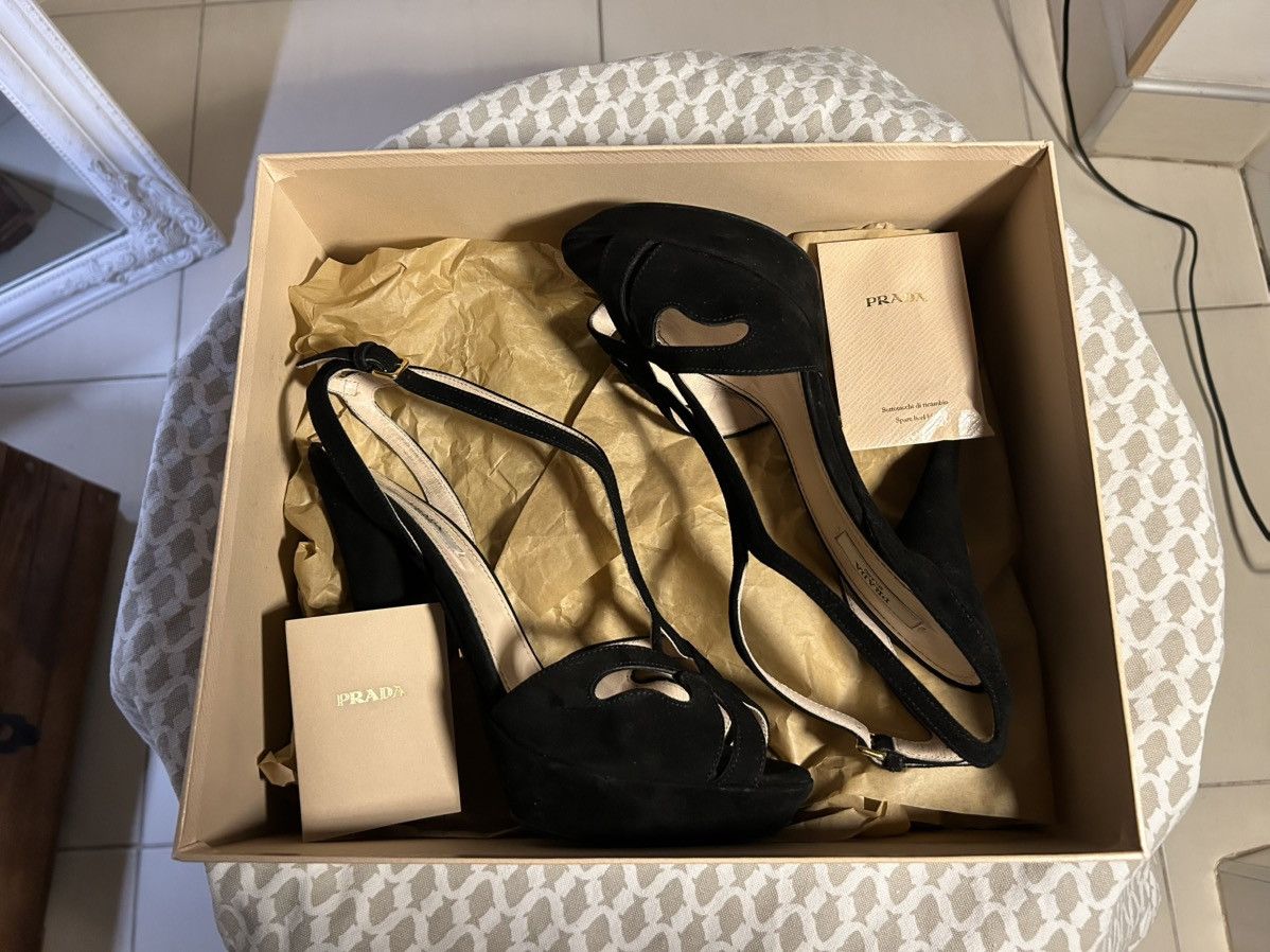 Prada Early 2000s archive goatskin prada heels Size US 8.5 / IT 38.5 - 10 Thumbnail