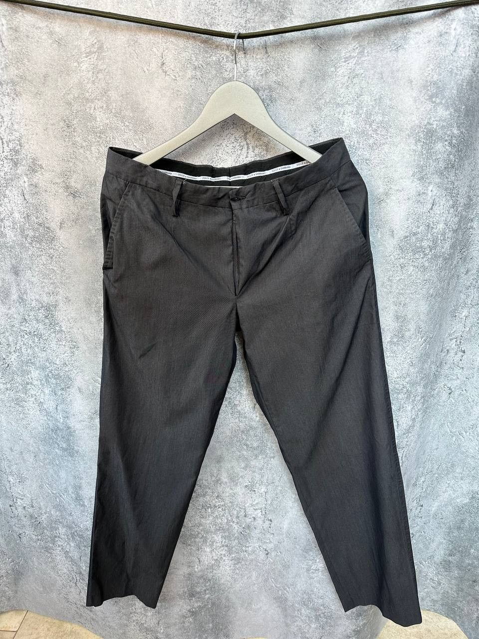 Dolce & Gabbana Dolce & Gabbana Cotton/Nylon Trousers Pants Gray Italy Size US 32 / EU 48 - 2 Thumbnail