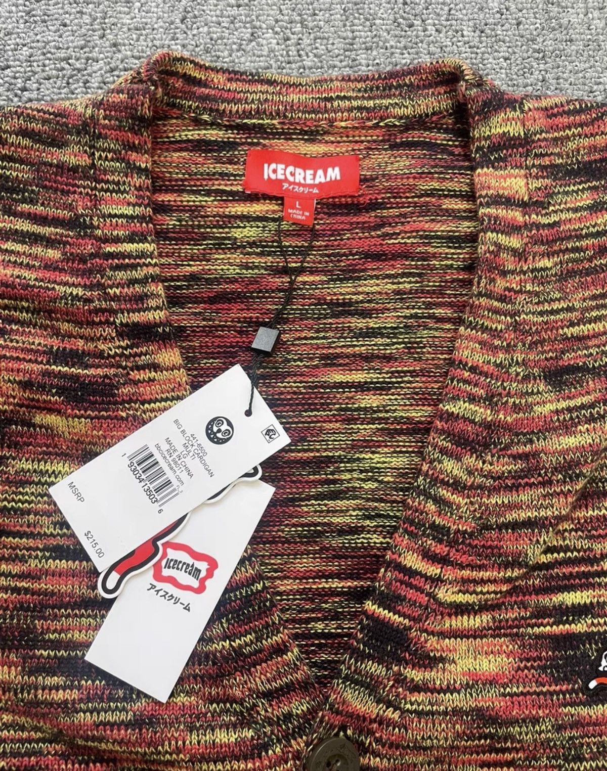 Billionaire Boys Club BBC ICECREAM Knit Cardigan Jacket Size US L / EU 52-54 / 3 - 2 Thumbnail