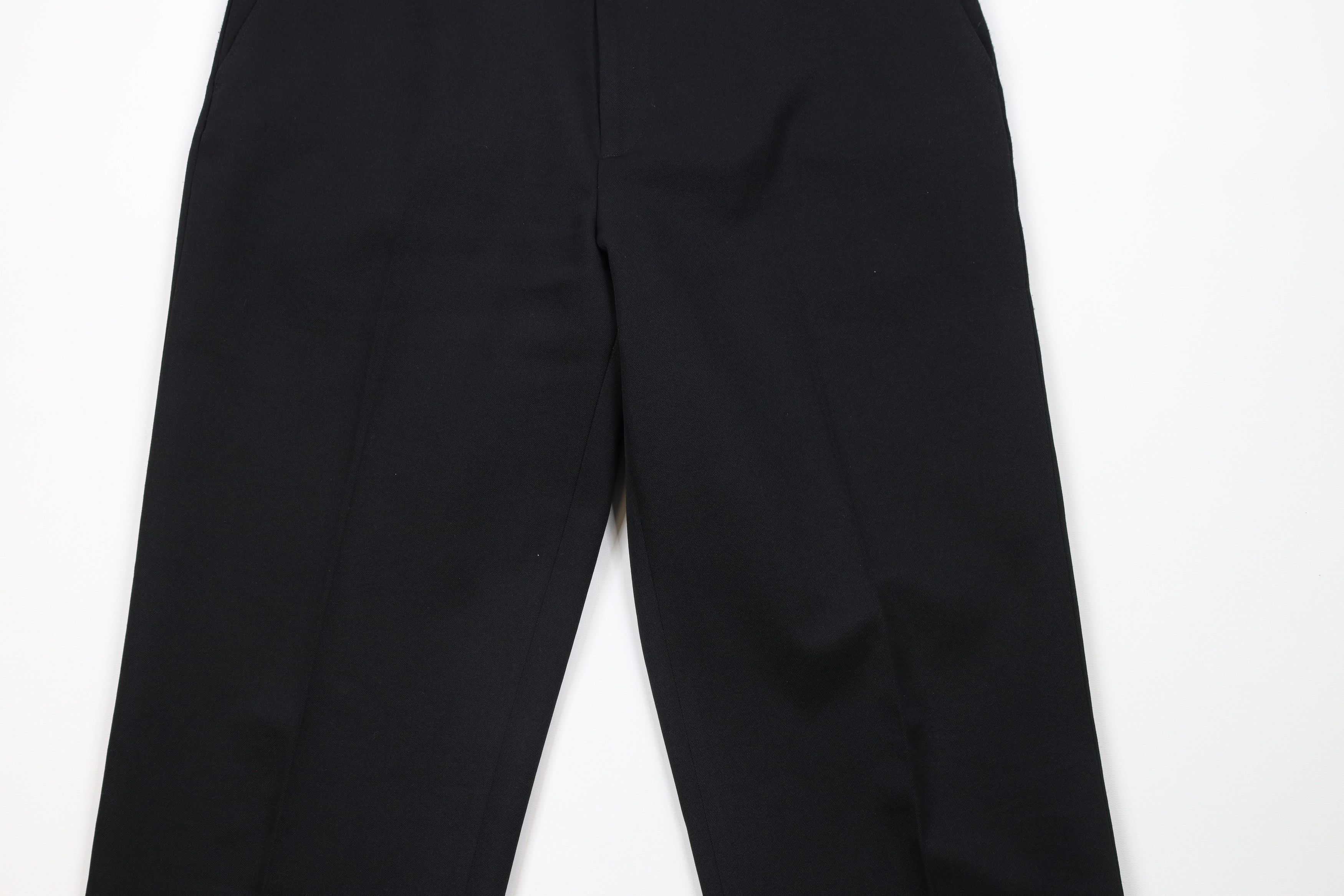 Levi's × Vintage Vintage 90s Levis Wide Leg Knit Chino Pants Black Polyester Size 34 - 3 Thumbnail