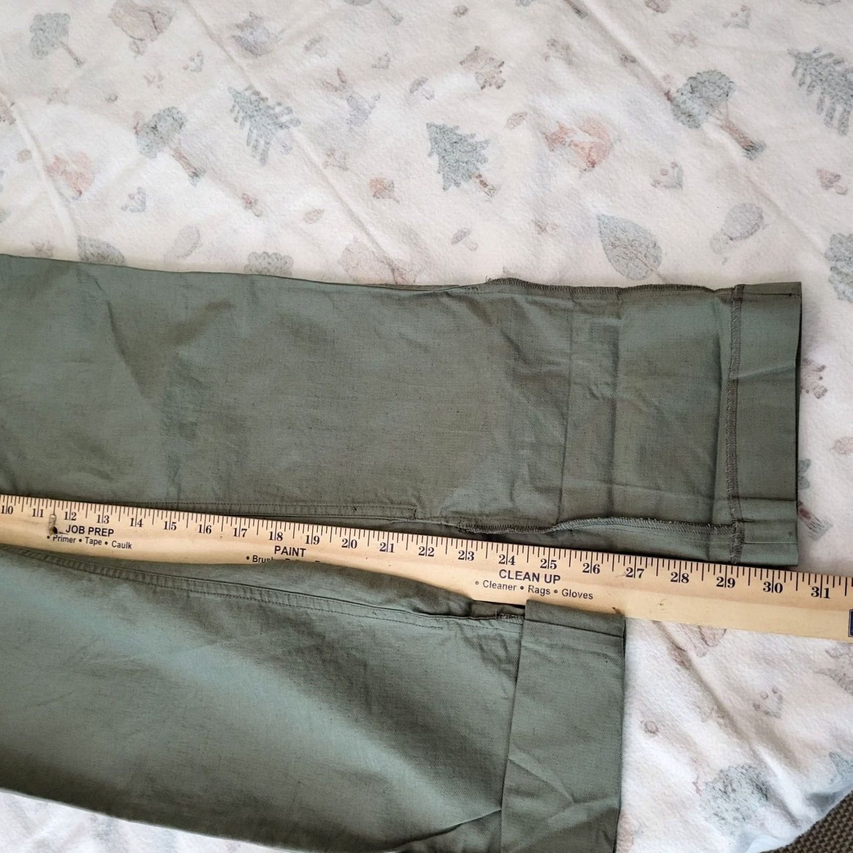 Vintage The SCRIPT Pants Women Grassy Green Size 4 Casual Work Straight Front Cotton Linen Elastane Modern 90s Outdoor Mens Womens Size 27" / US 4 / IT 40 - 7 Thumbnail