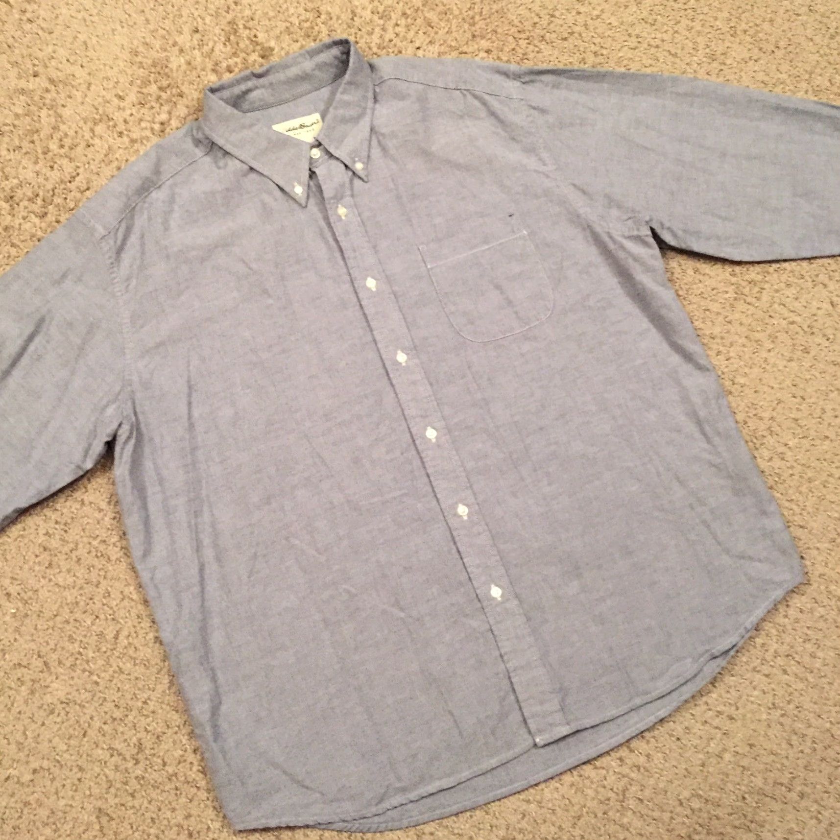 Eddie Bauer Eddie Bauer Shirt Mens XL Blue Long Sleeve Button-Up Regular Cotton Collared Button-Front Mens XL Blue Eddie Bauer Shirt Size US XL / EU 56 / 4 - 5 Thumbnail