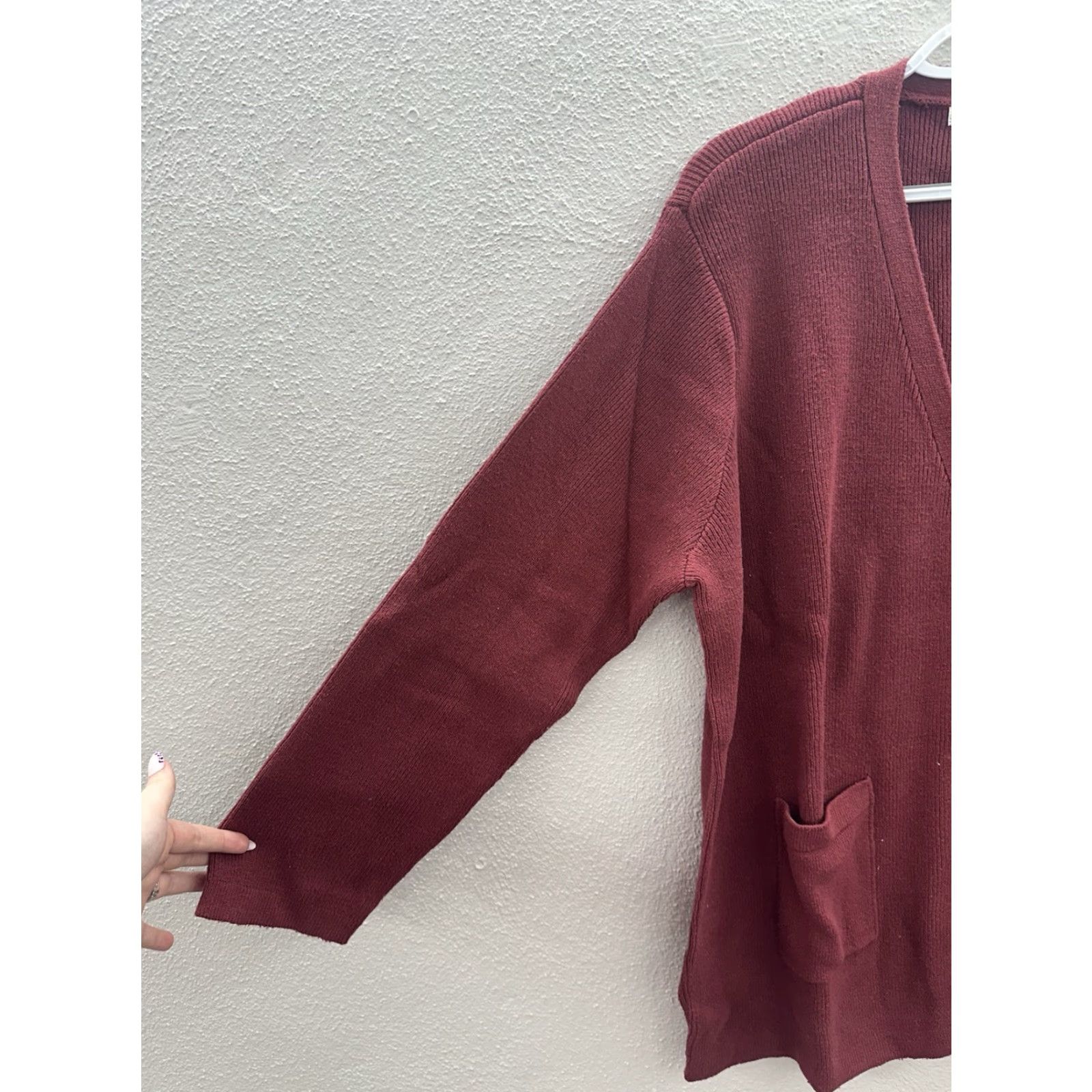 Vintage VINTAGE WinterSilks Womens Sweater Cardigan Size XXL Red Knit Button Up Silk Cotton NWTs Size XXL / US 16-18 / IT 52-54 - 2 Thumbnail