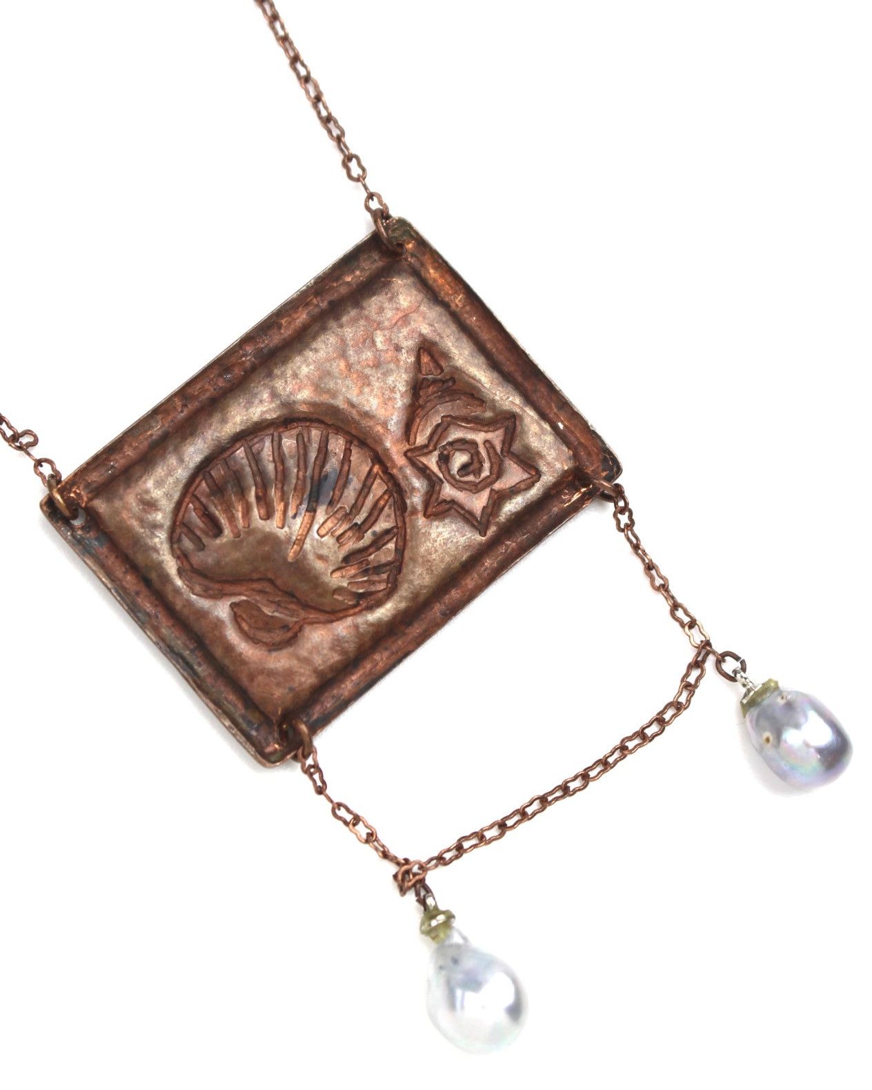 Hysteric Glamour 2000S JAPANESE MADE RUSTIC MARITIME REPOUSSÉ AMULET NECKLACE Size ONE SIZE - 4 Thumbnail