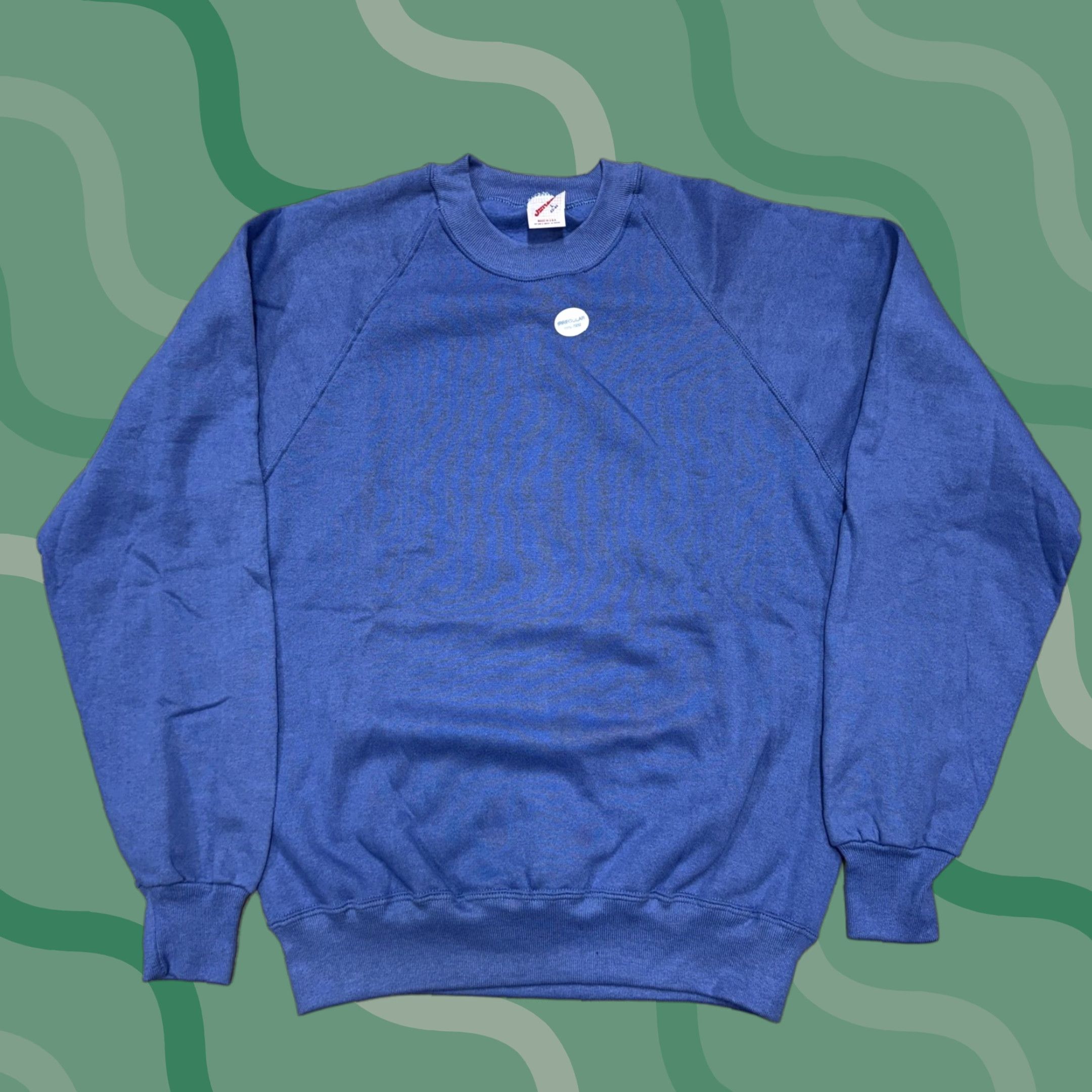 Jerzees VINTAGE Jerzees Sweatshirt Mens Large Blue Blank Crewneck Pullover Made USA 80s Size US L / EU 52-54 / 3 - 1 Thumbnail