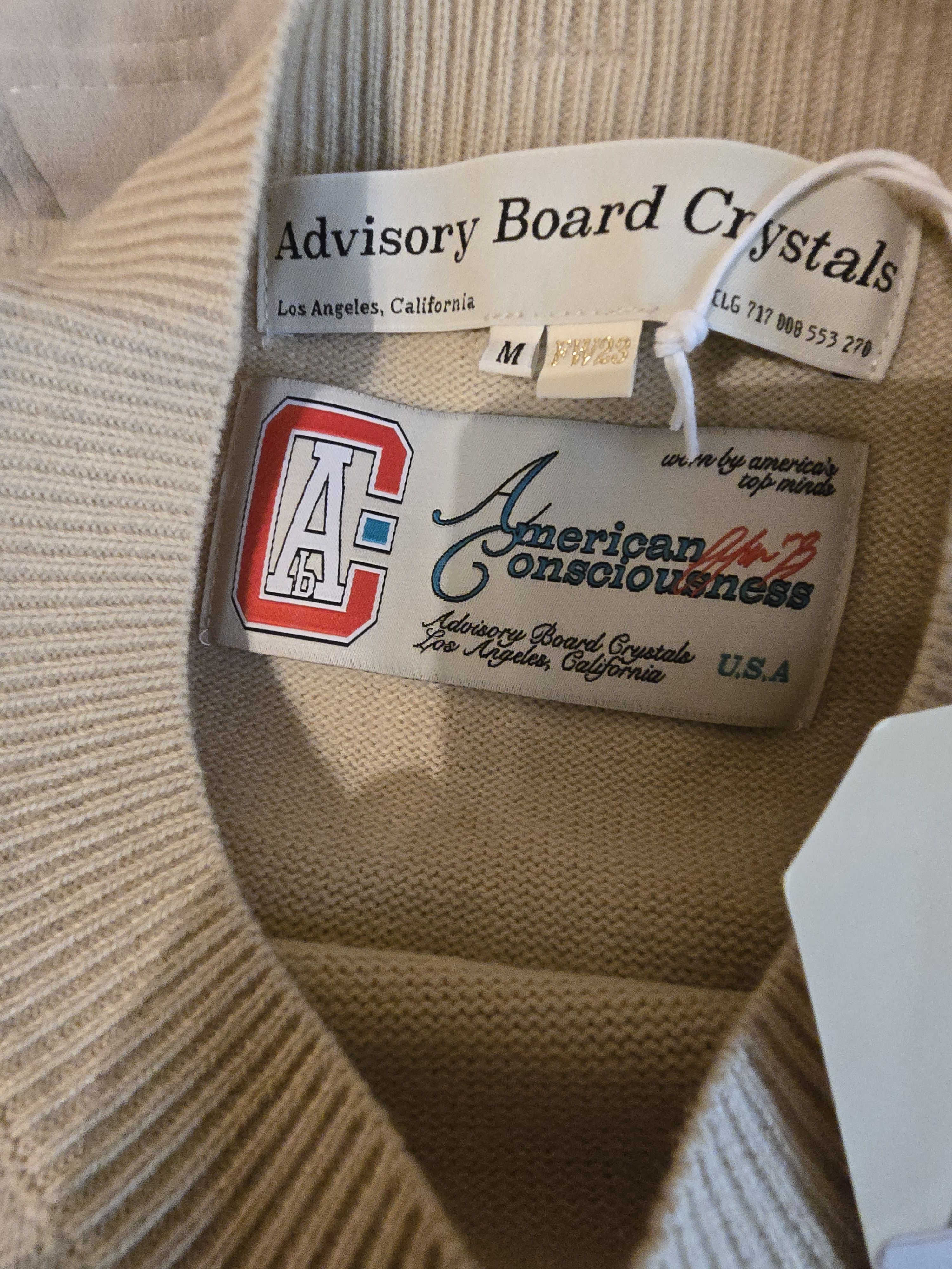 Advisory Board Crystals American Consciousness Sweatshirt sz M Size US M / EU 48-50 / 2 - 8 Thumbnail