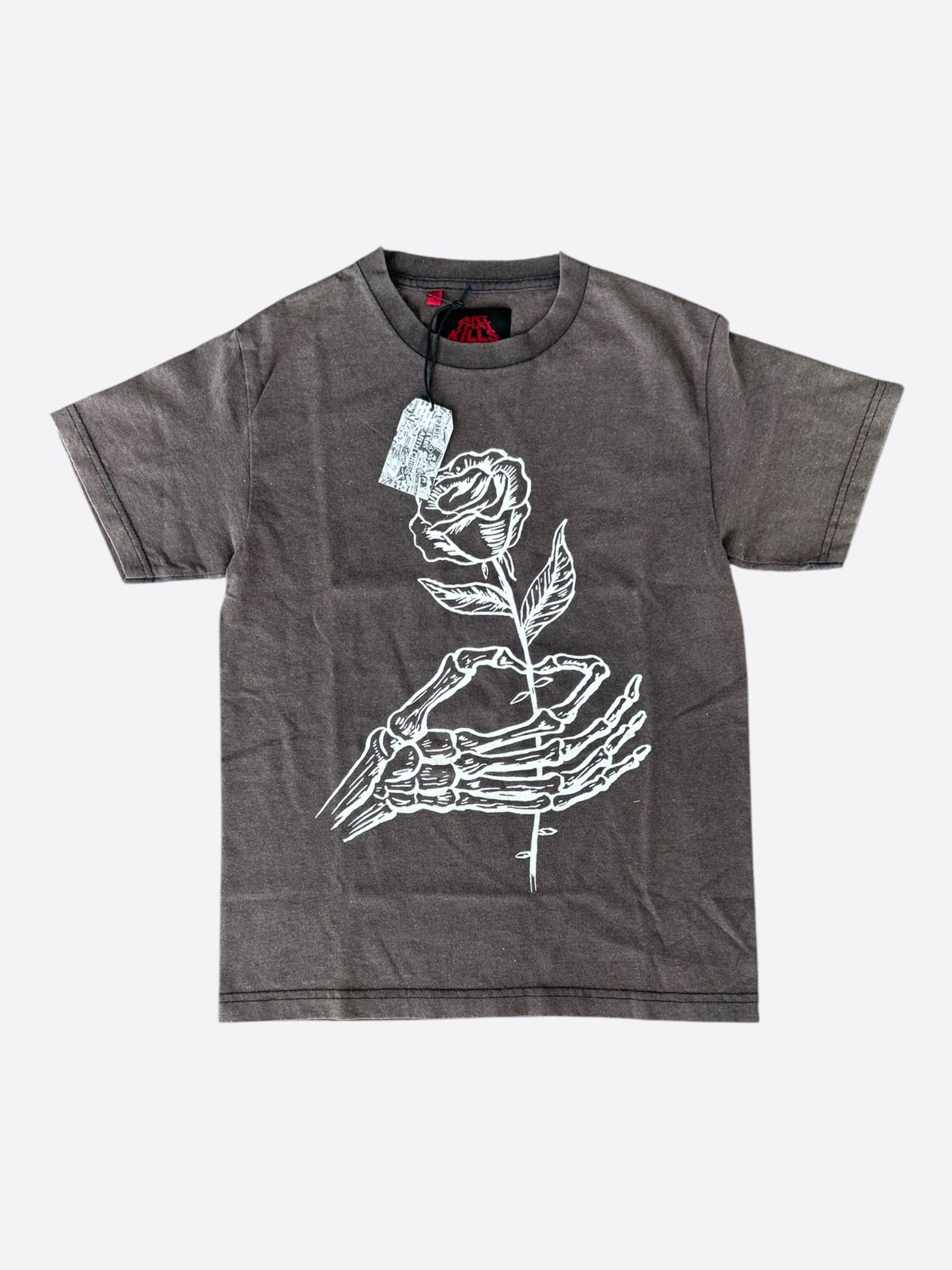 Gallery Dept. Gallery Dept Vintage Black Welted Rose Graphic T-Shirt Size US XS / EU 42 / 0 - 1 Thumbnail