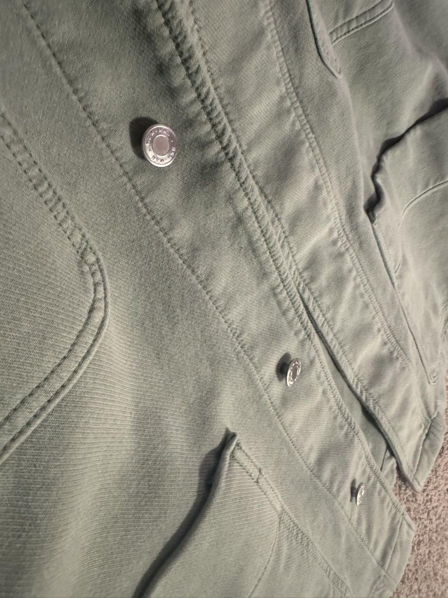 H&M Oversized Mint Green Denim Jacket Size US L / EU 52-54 / 3 - 3 Thumbnail