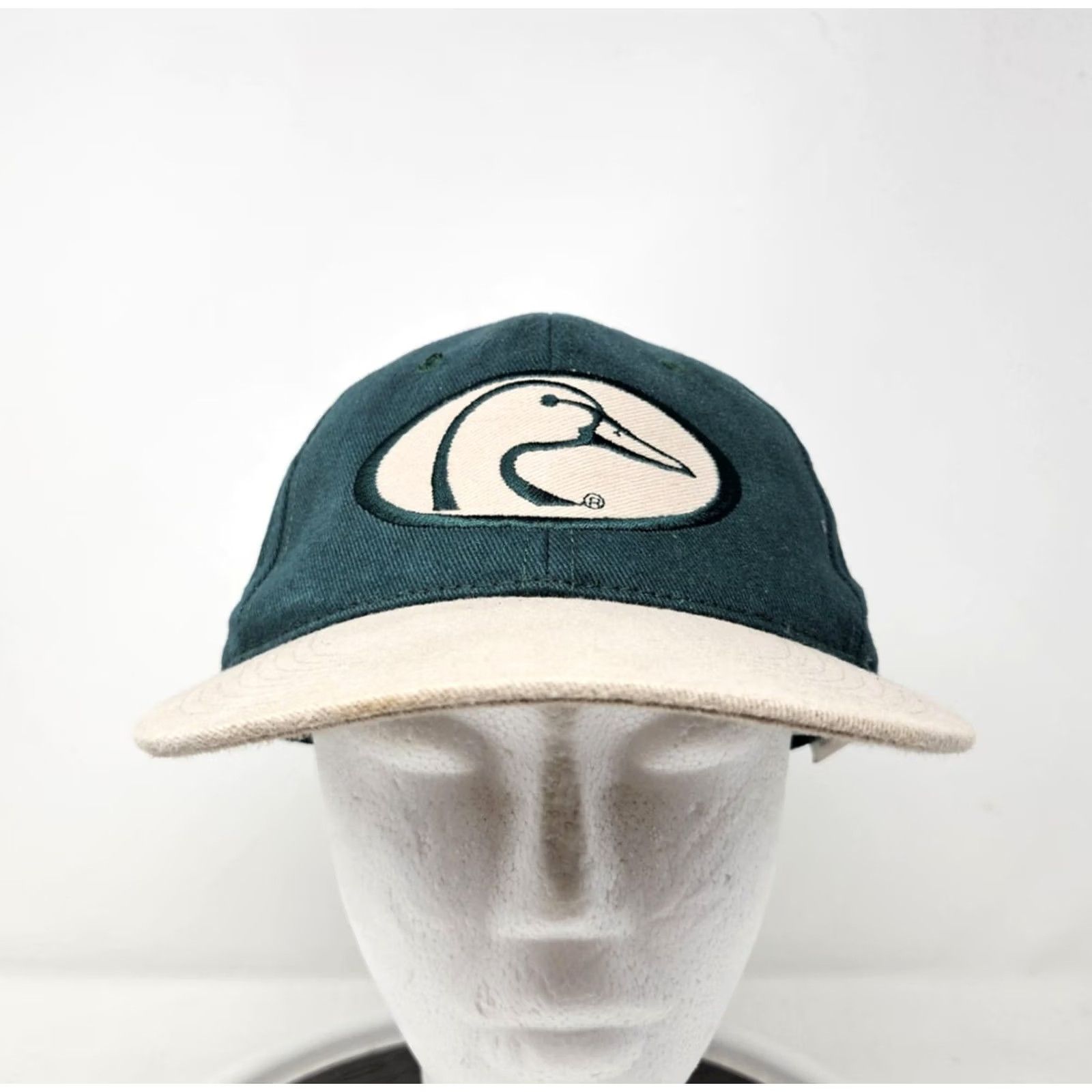 Logo 7 Ducks Unlimited NWT Snapback Hat Mens One Size Green Tan Embroidered Logo 90s Size ONE SIZE - 2 Thumbnail
