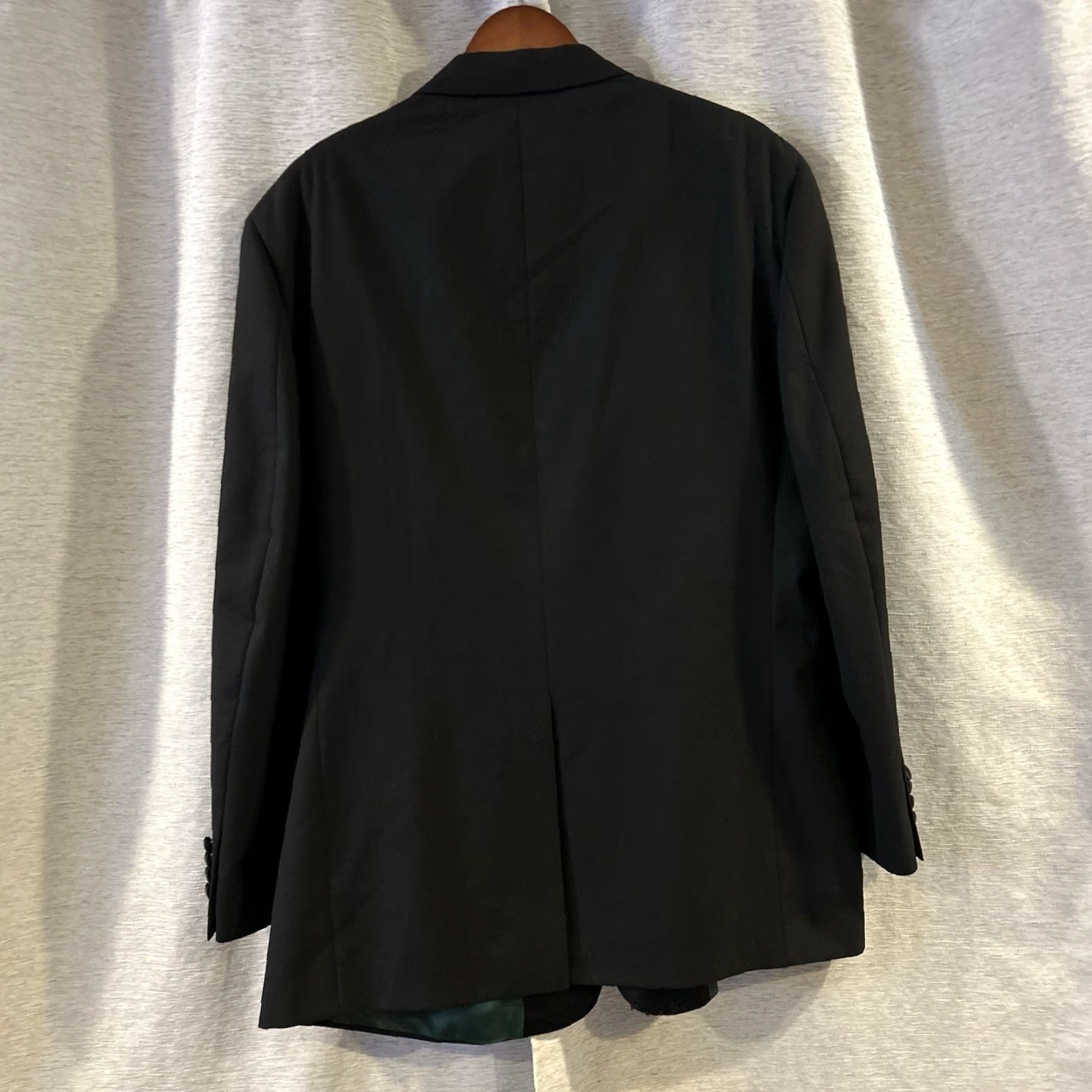 Tommy Hilfiger Vtg Tommy Hilfiger USA Made 42R 36X32 Black Mens Suit Jacket Pants 2 Piece Vintage Size 42R - 4 Thumbnail