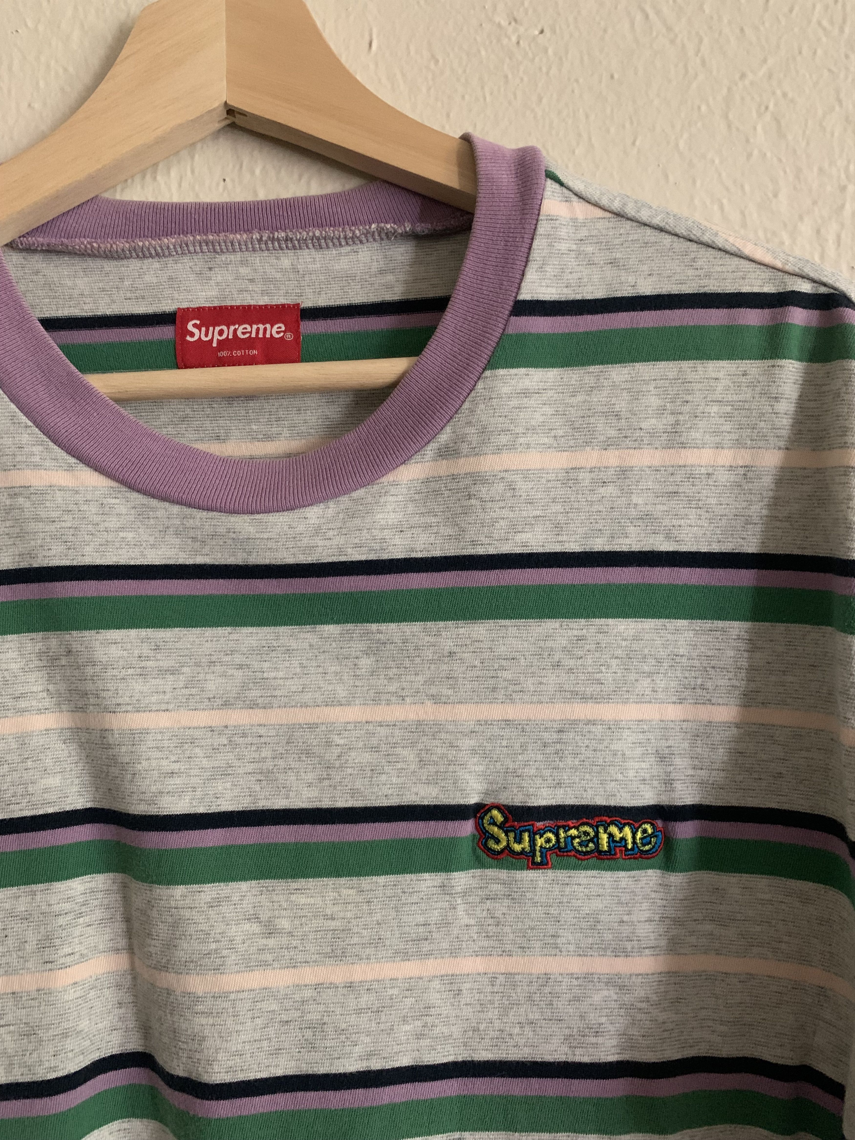 Supreme Supreme Heather Stripe Top Size M Size US M / EU 48-50 / 2 - 2 Thumbnail