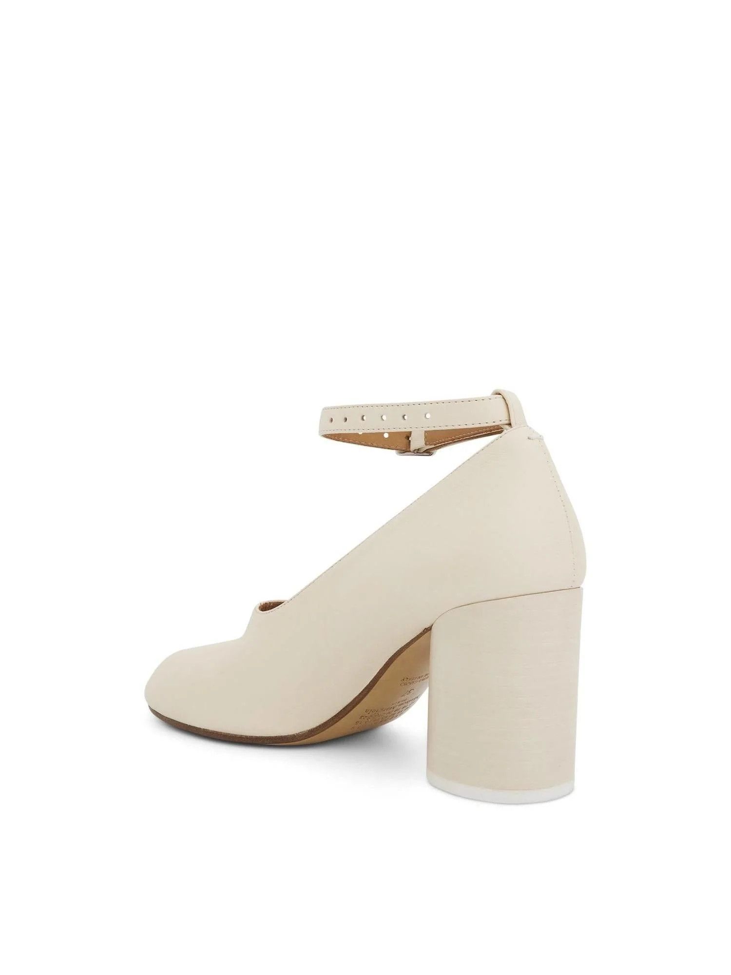 Maison Margiela oc11z0825 Tabi Nappa Heeled Pumps in White Size US 9 / IT 39 - 4 Thumbnail