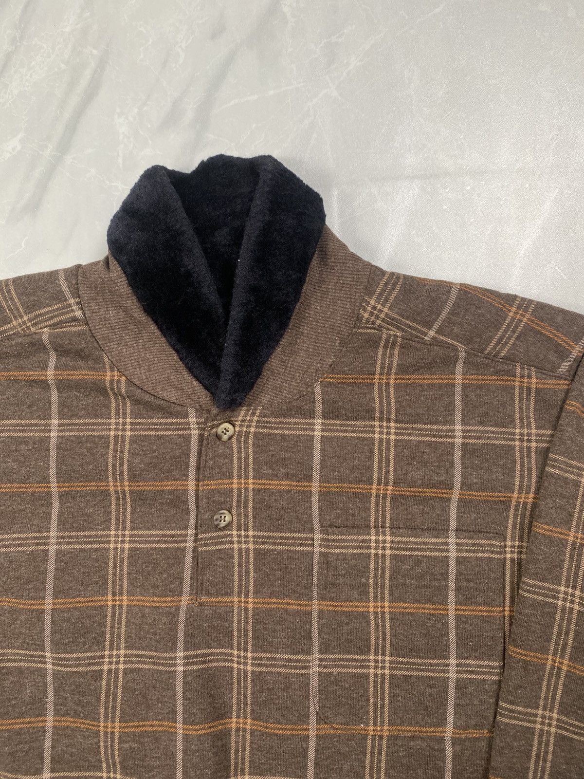 Japanese Brand Vintage G House Pour Homme Plaid Shearling Nightwear Size US M / EU 48-50 / 2 - 3 Thumbnail
