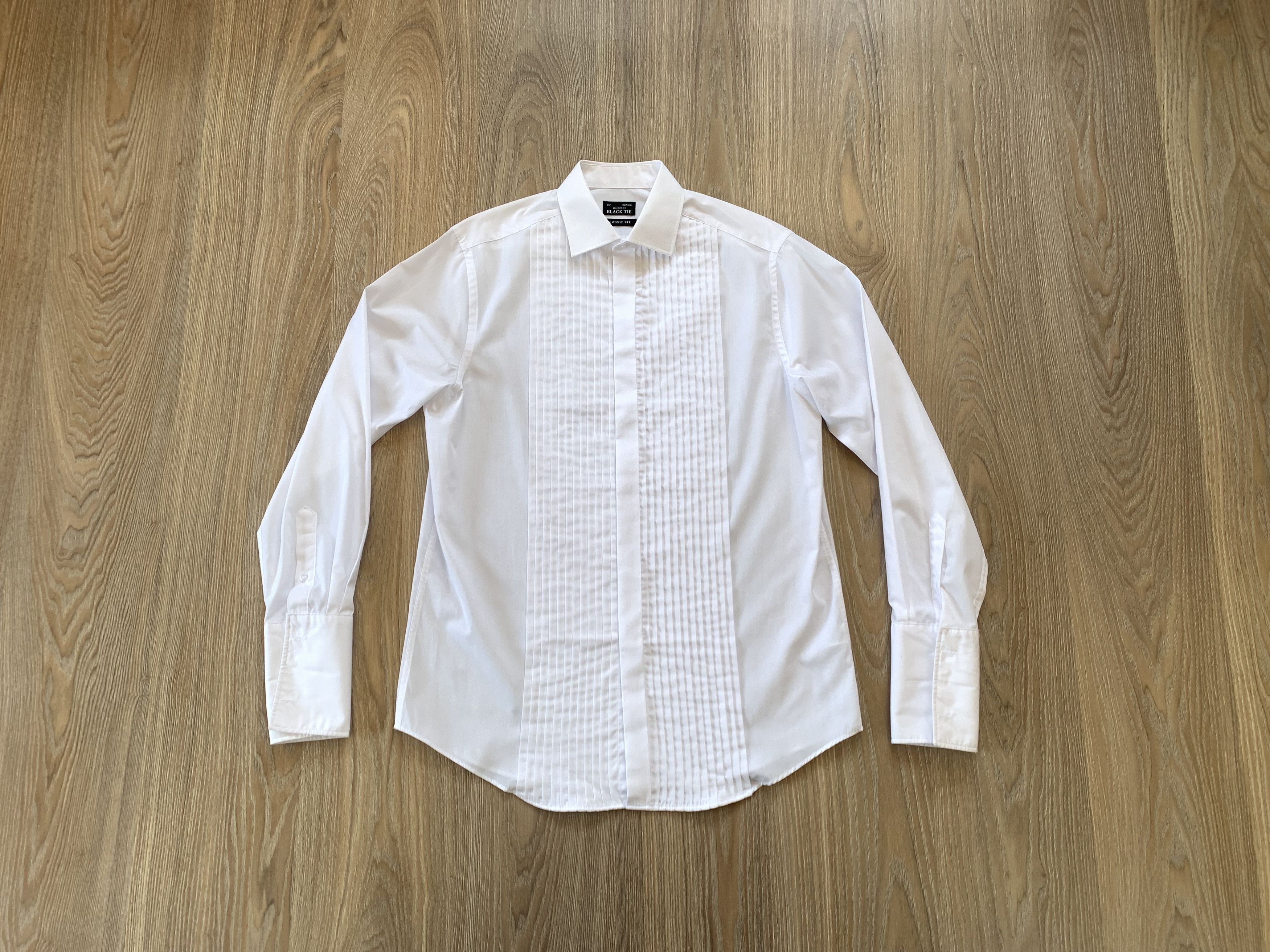 Other Debenhams Black Tie White Tuxedo Shirt Size US M / EU 48-50 / 2 - 1 Thumbnail