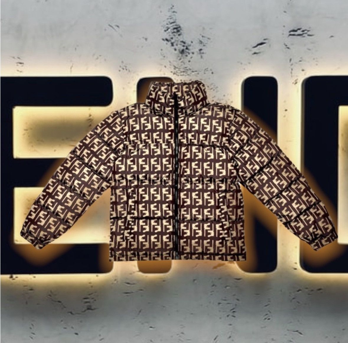 Bravest Studios 🆕 FeNNDi GuNneR 🔫 MonoGram PuFFeR 🧥 Size US M / EU 48-50 / 2 - 1 Thumbnail